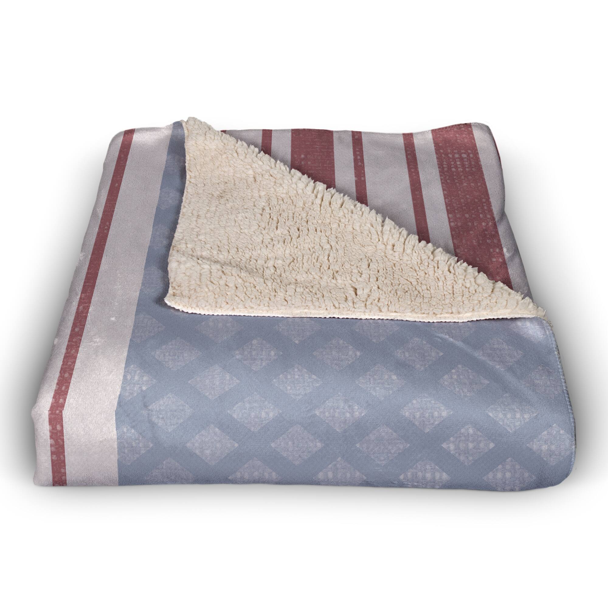 Welcome Flag Sherpa Fleece Blanket