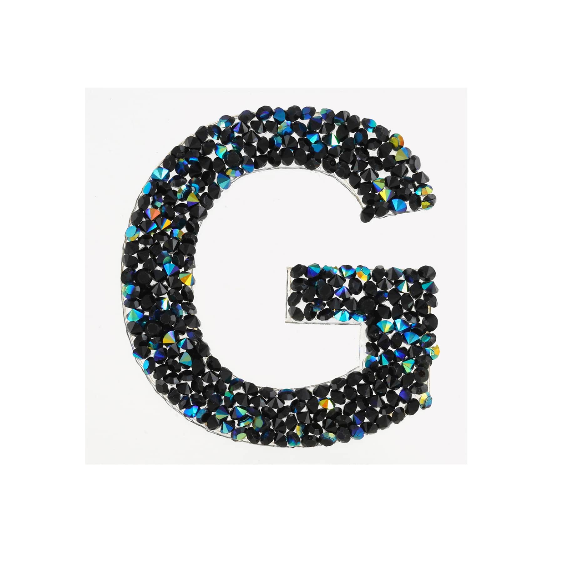 12 Pack: Black AB Letter Bling Sticker by Recollections®