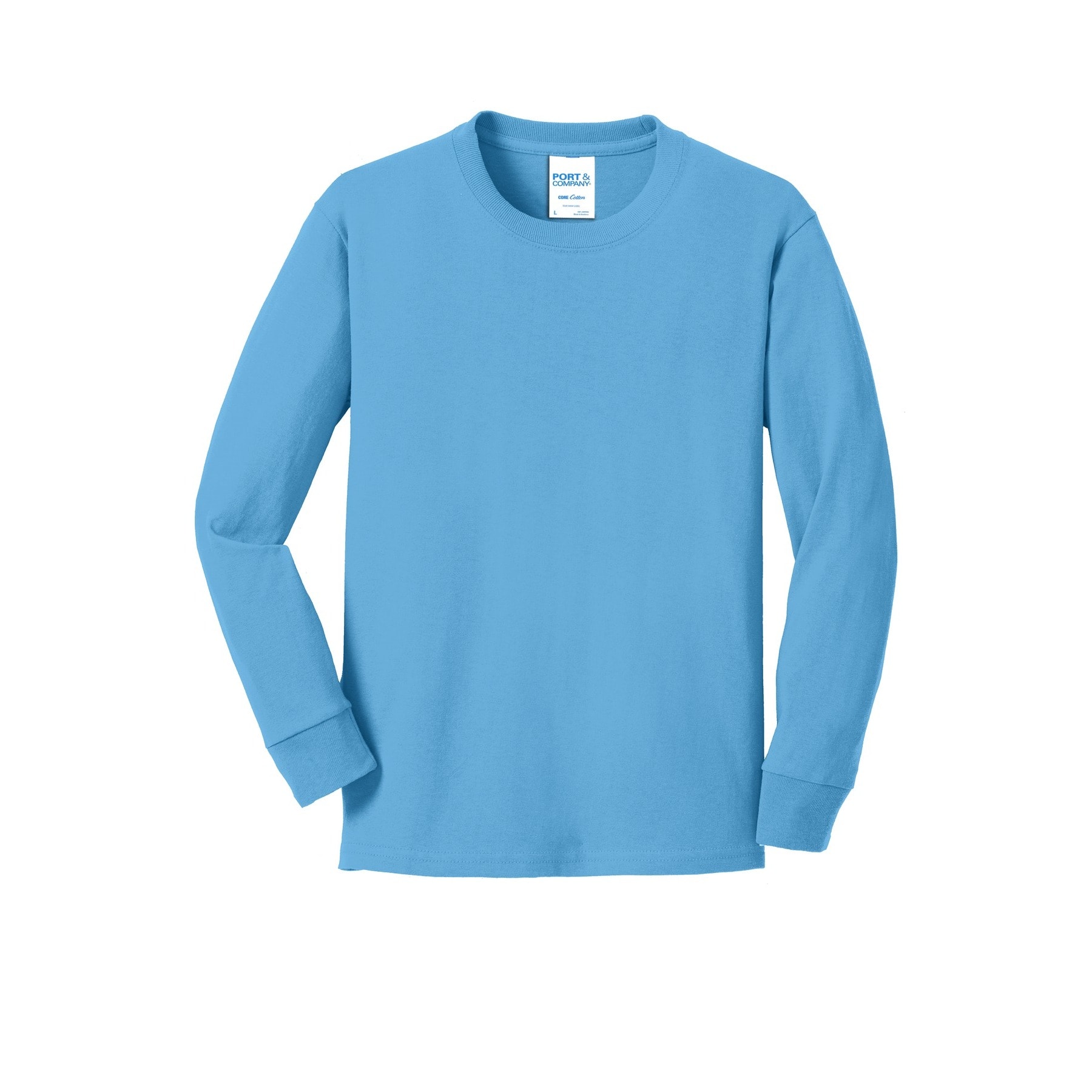 Port & Company® Youth Long Sleeve Core Cotton T-Shirt
