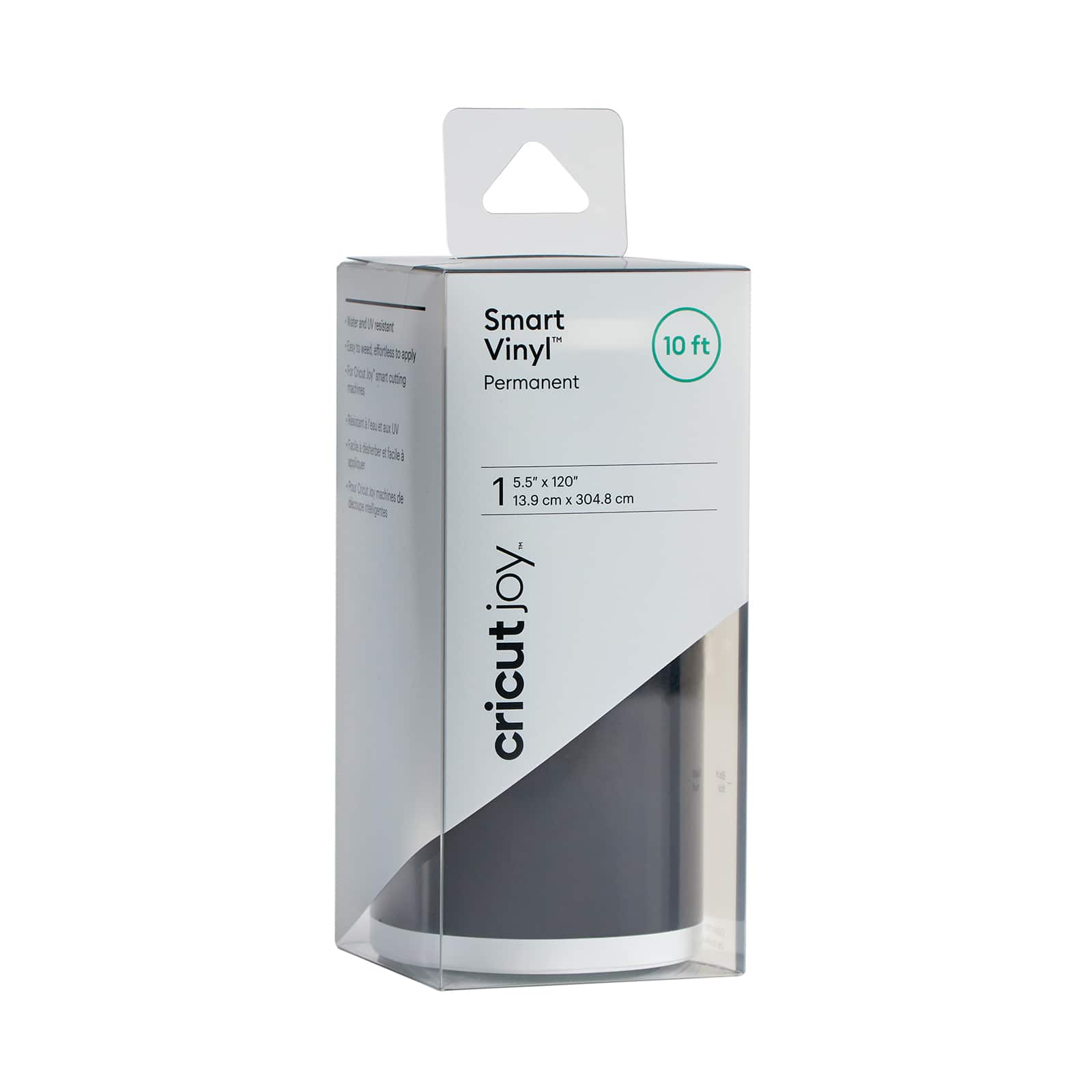 Cricut Joy™ Smart Vinyl™ – Permanent Value Roll (10 ft), White, 5.5 x 120