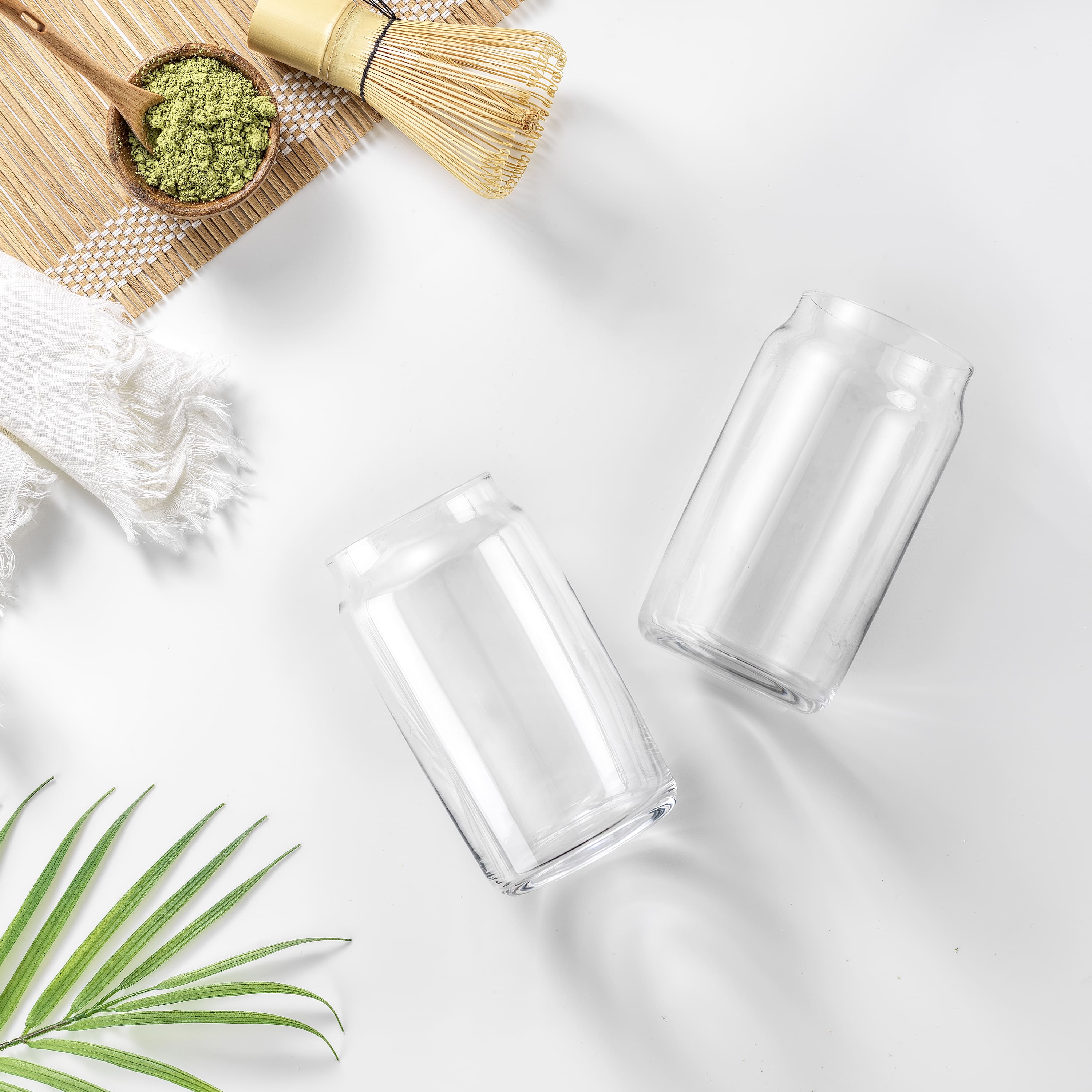 JoyJolt® 17oz. Classic Can Shaped Tumbler Drinking Glass Cups, 6ct.