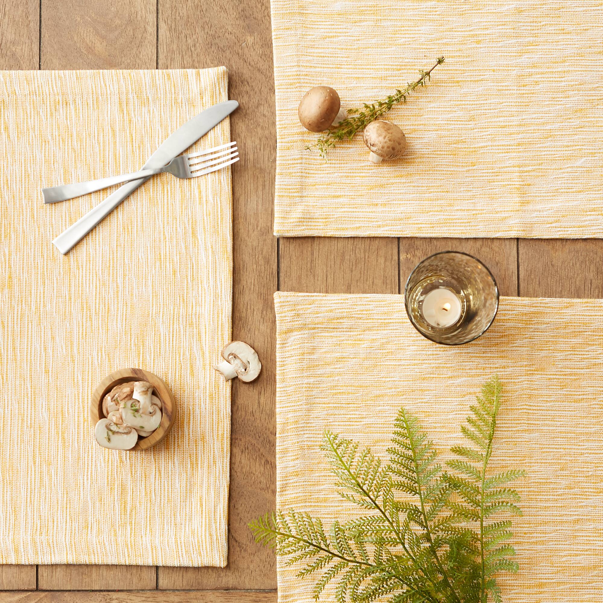 DII&#xAE; Tonal Recycled Cotton Slubby Rib Placemats, 6ct.