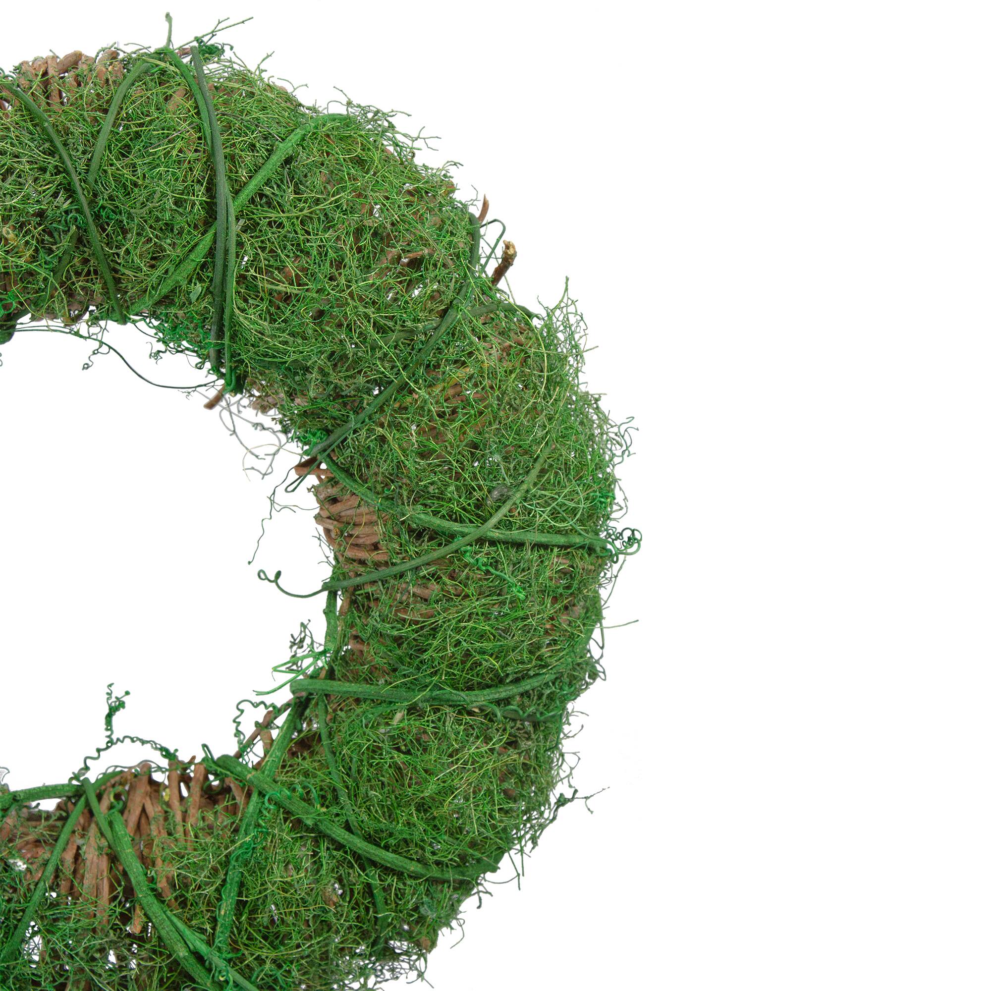 12&#x22; Green Moss &#x26; Twig Wreath