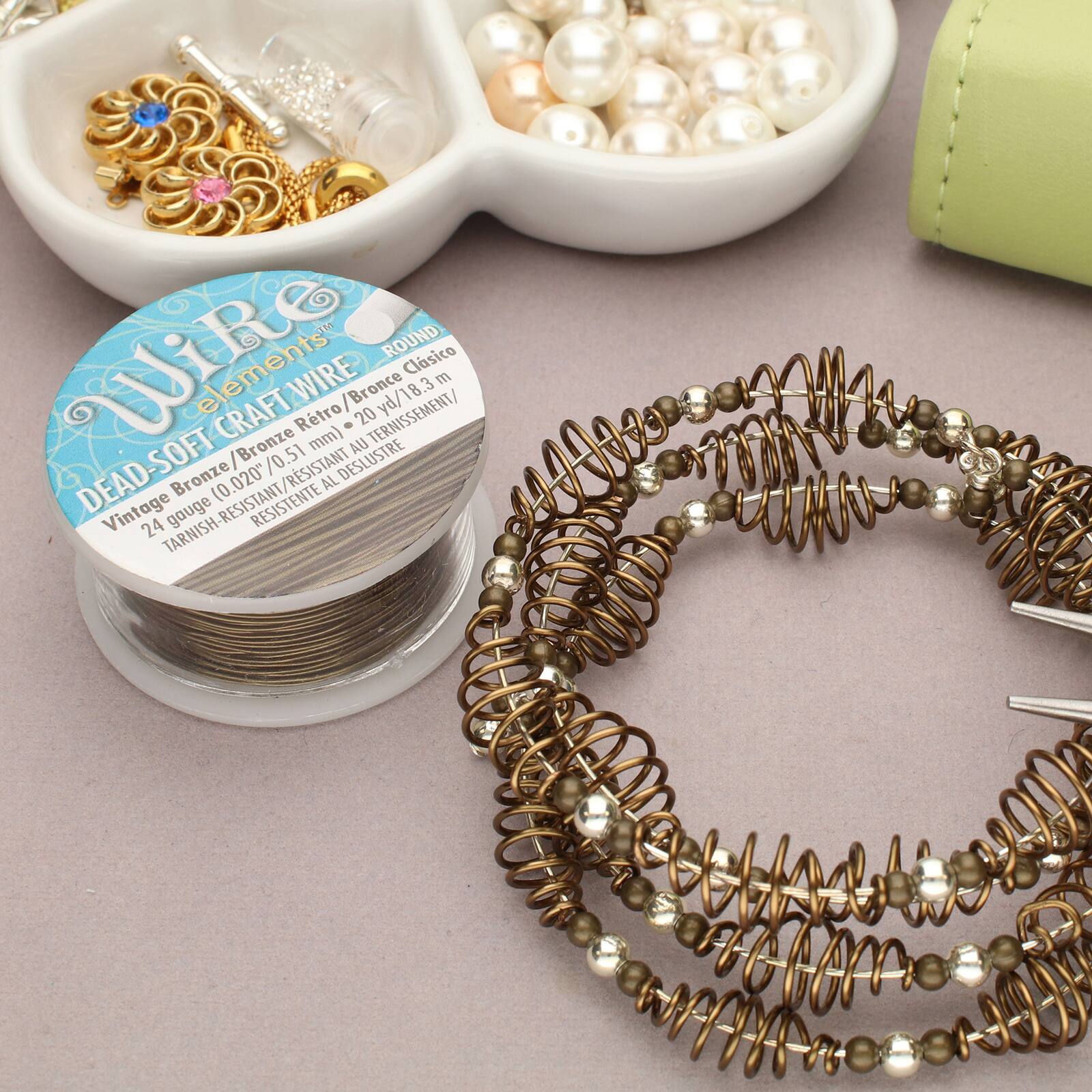 The Beadsmith&#xAE; Wire Elements&#x2122; 24 Gauge Tarnish Resistant Soft Temper Wire, 20yd.