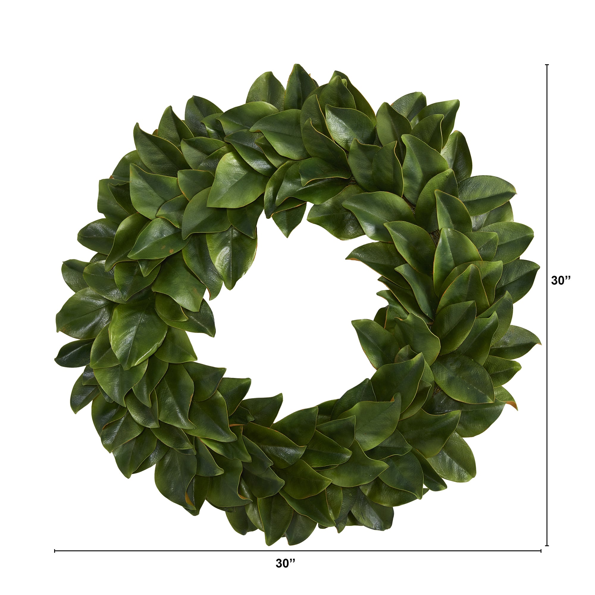 30" Magnolia Leaf Wreath