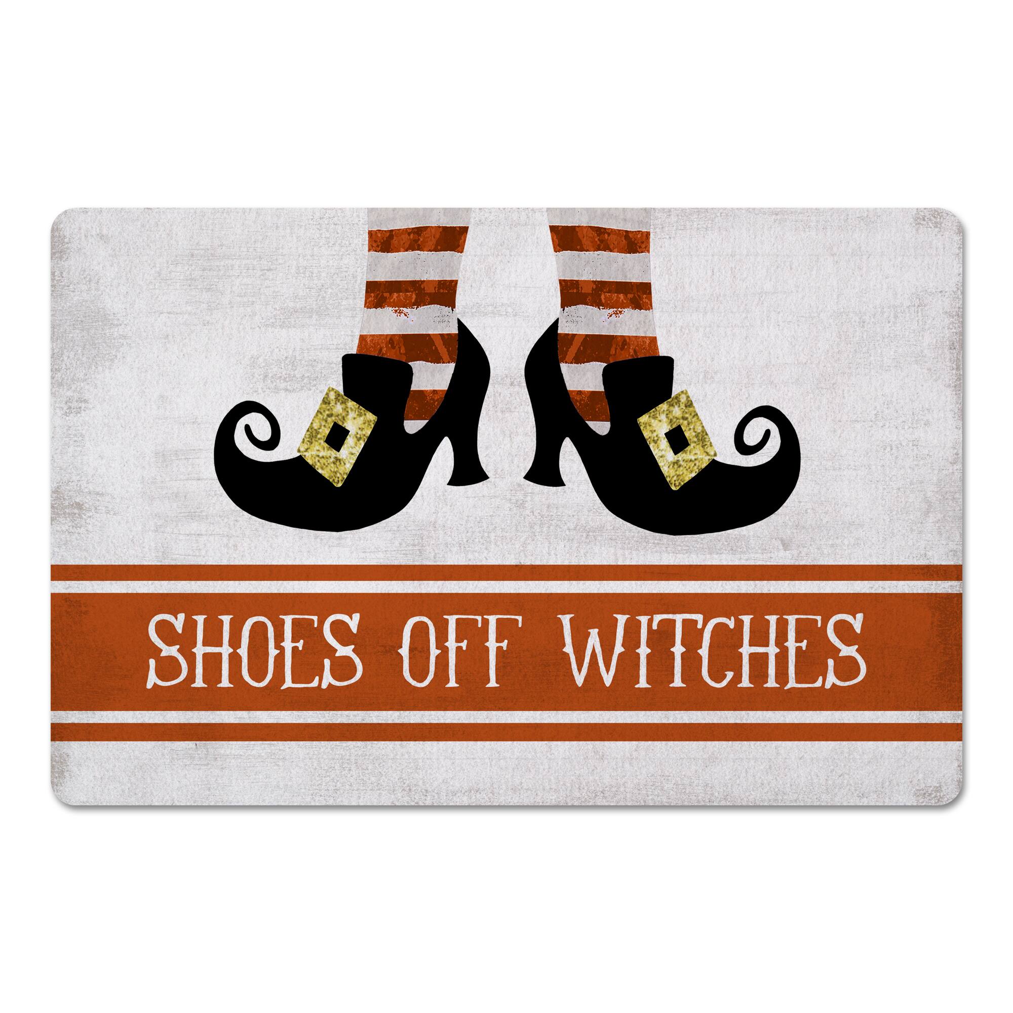 Shoes Off Witches Floor Mat