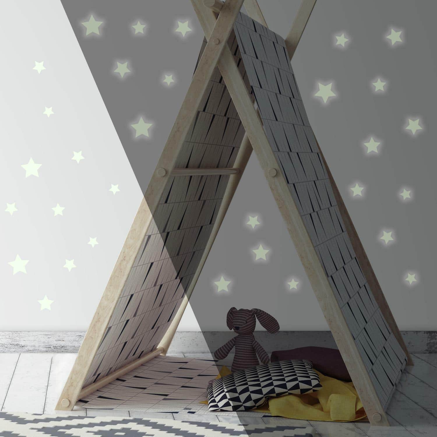 RoomMates Stars Glow In The Dark Peel & Stick Wall Decals