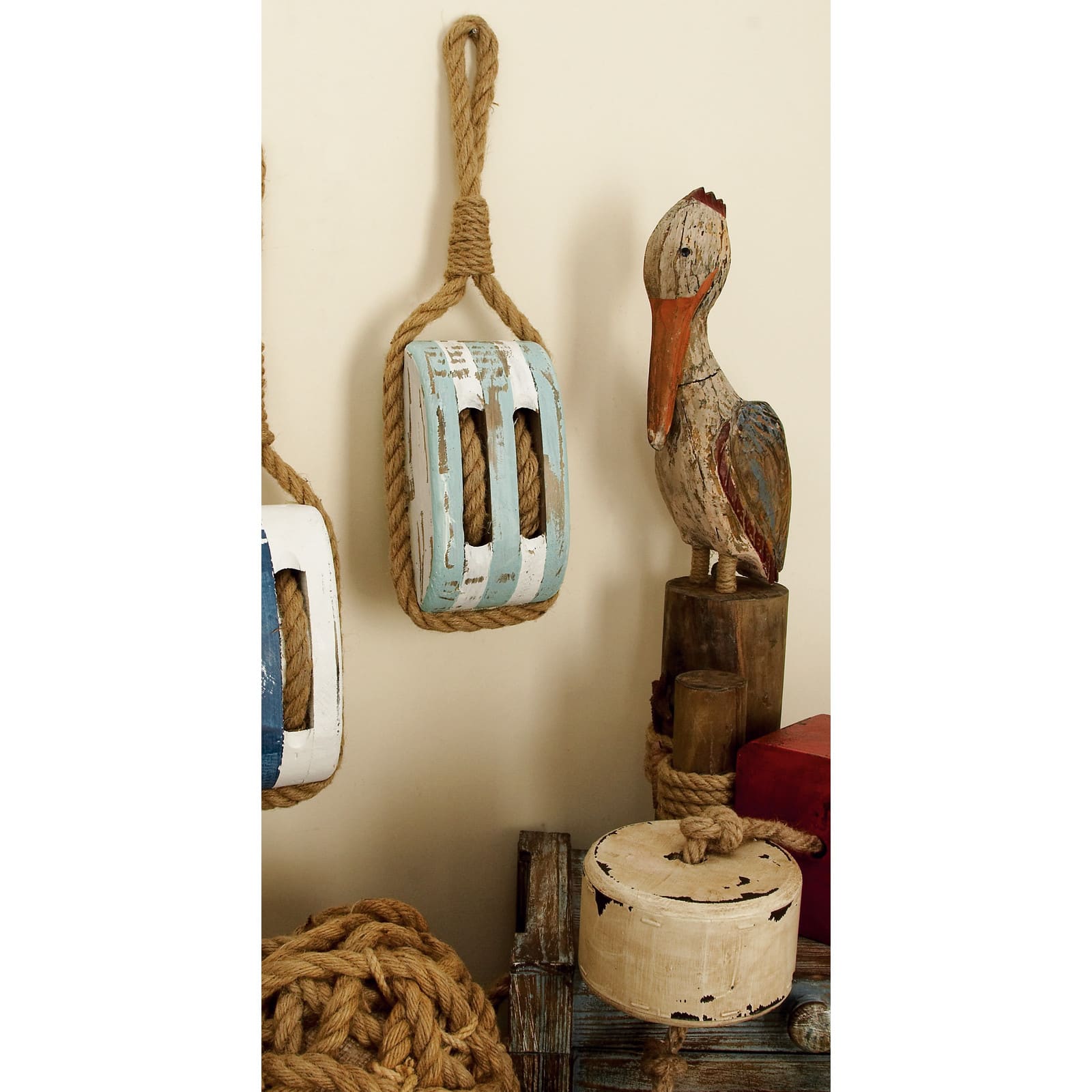 Blue Coastal Wood Wall Decor, 4&#x22; x 14&#x22;