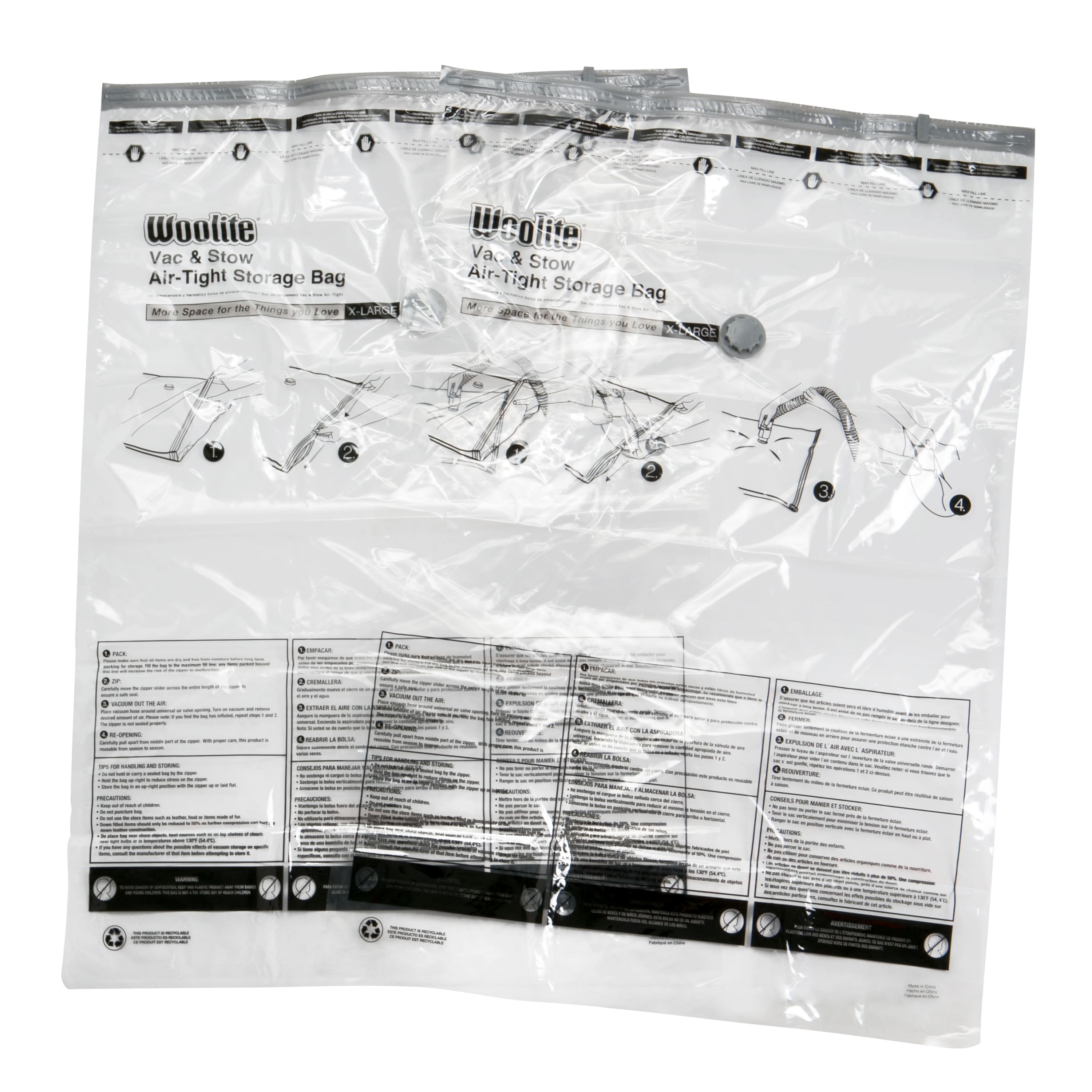 Woolite Vac & Stow Air-Tight Storage Bags & Reviews