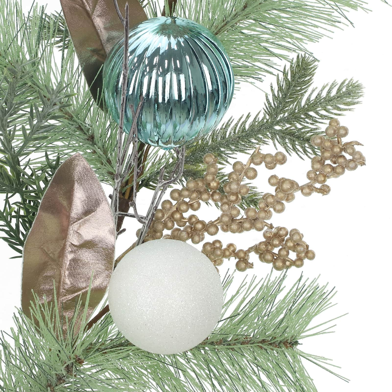 6ft. Pine, Champagne Berry &#x26; Ornament Garland by Ashland&#xAE;