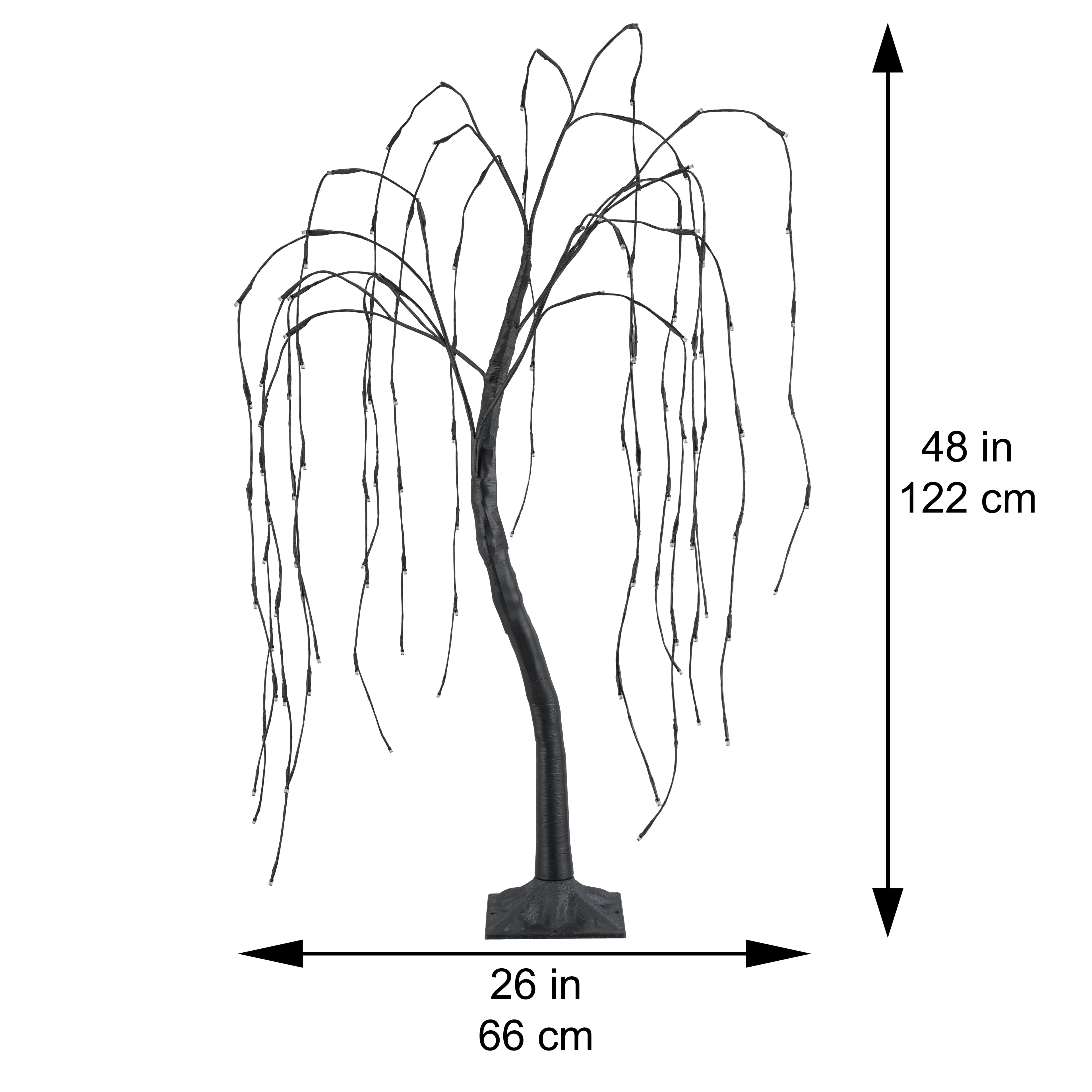 4ft. Orange &#x26; Purple Color Changing Spooky Willow Tree by Ashland&#xAE;