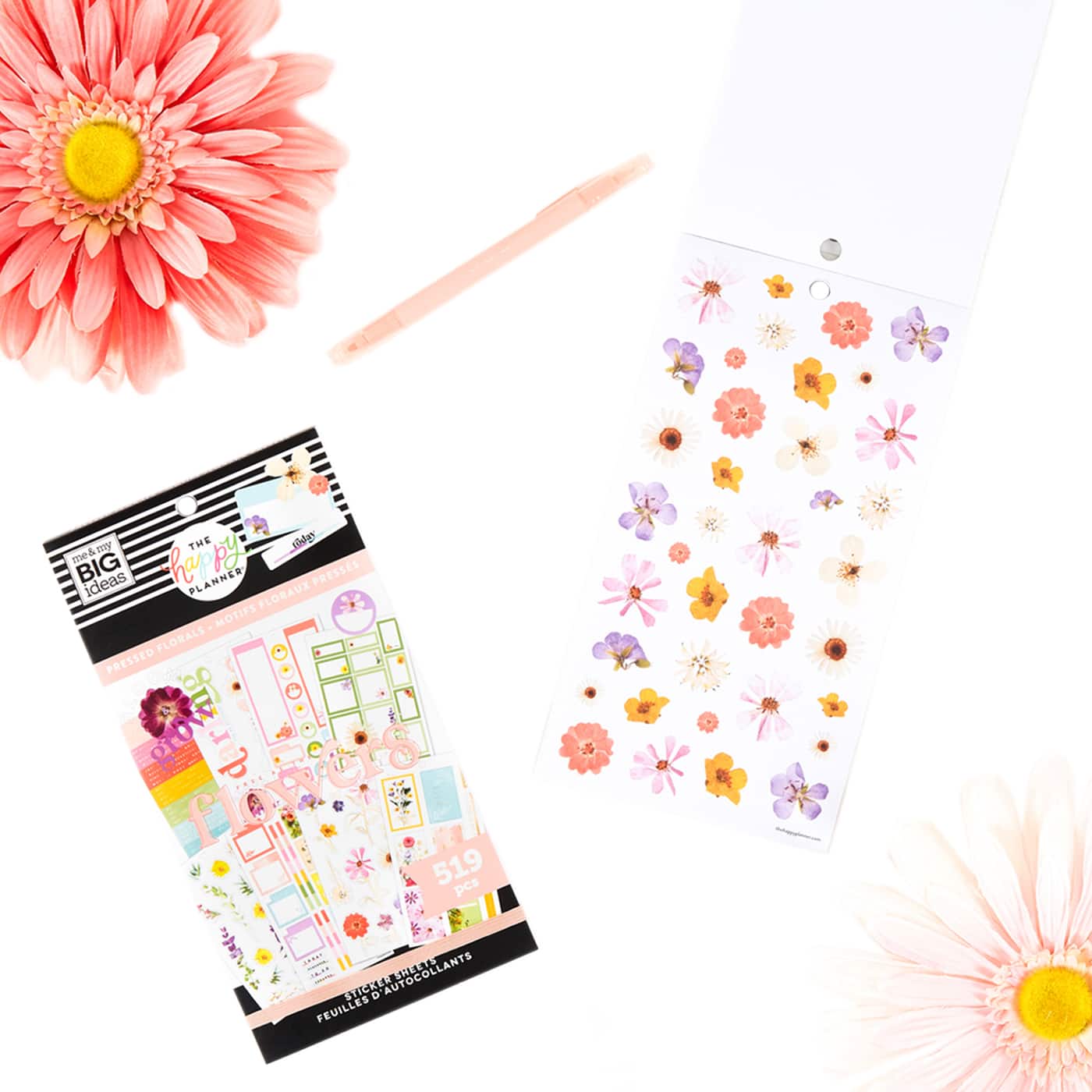 The Happy Planner® Pressed Florals Value Pack Stickers Michaels