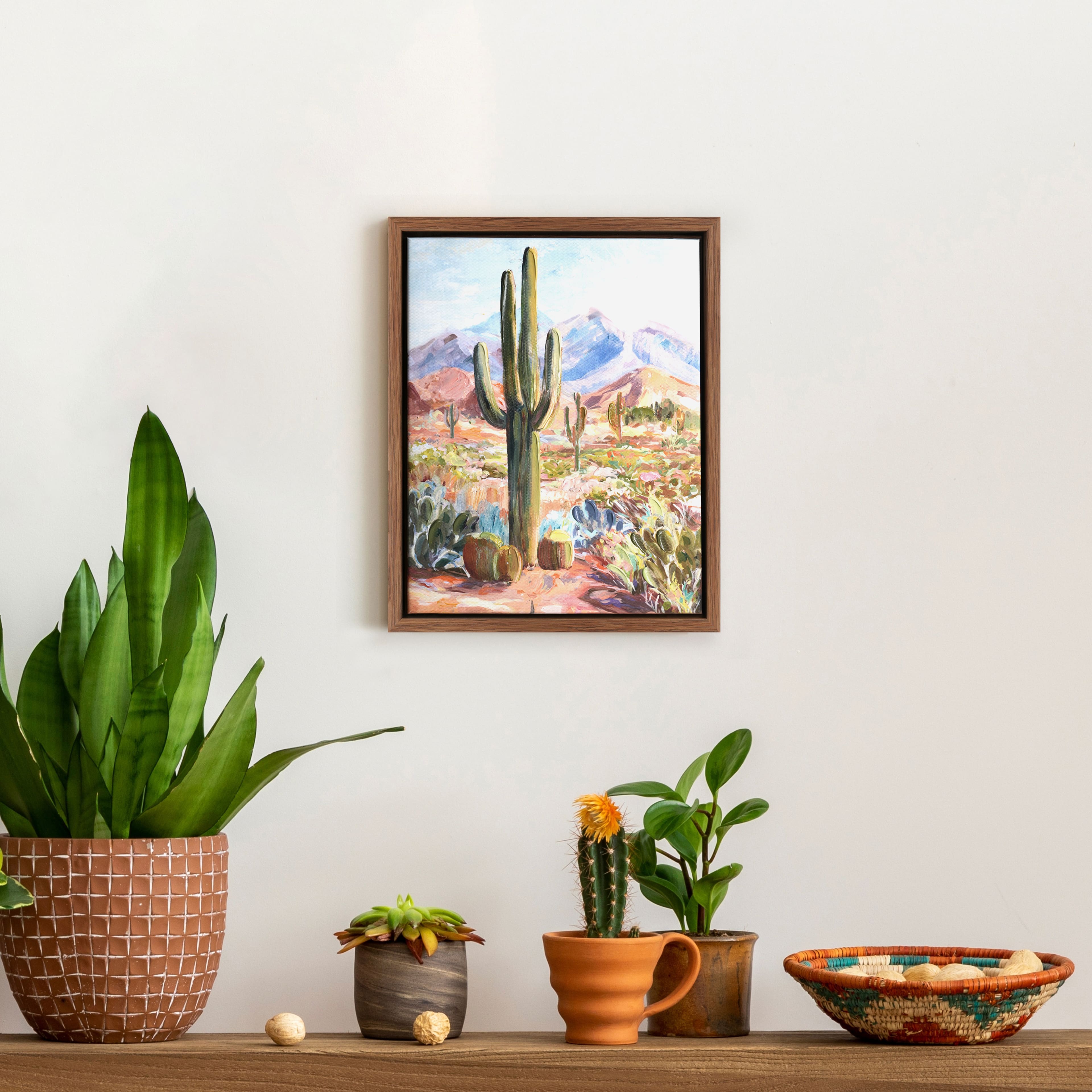 10&#x22; Cactus Canvas Wall Art by Ashland&#xAE;