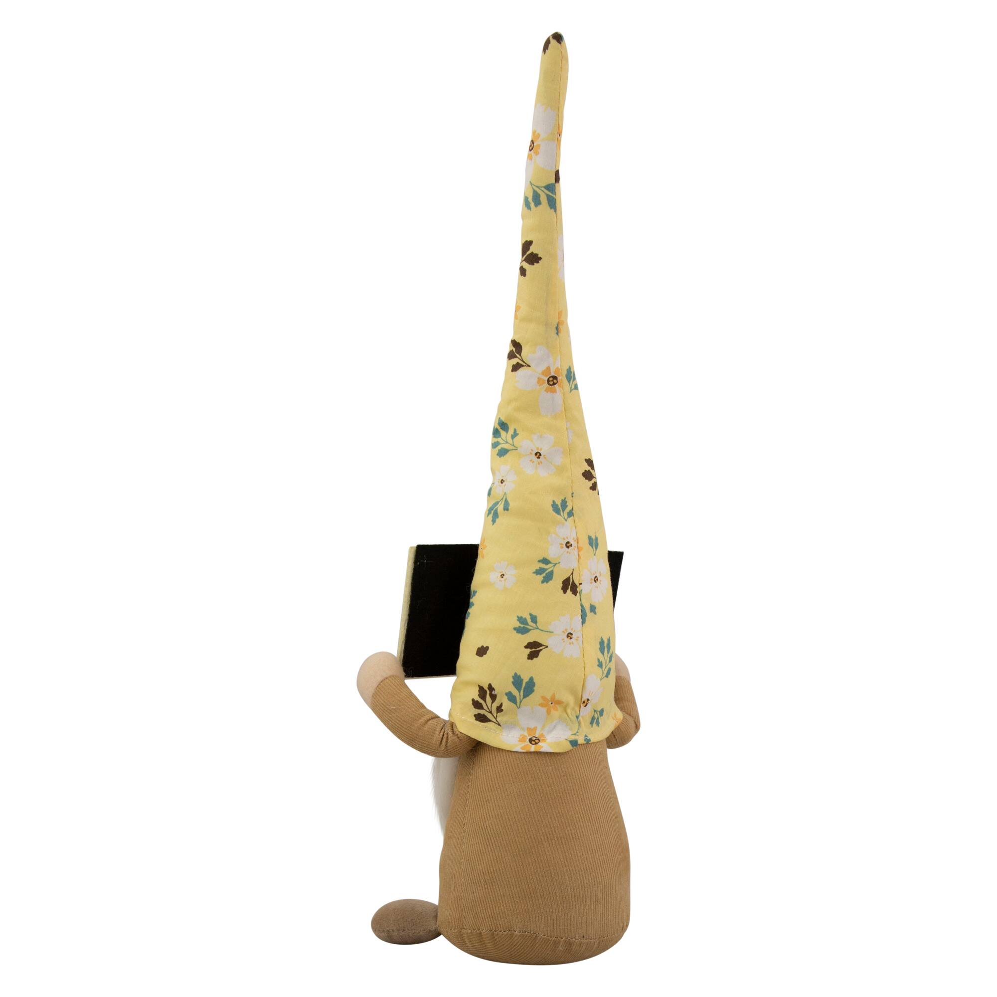 15&#x22; Spring Sunflower Hat Gnome with Home Sign