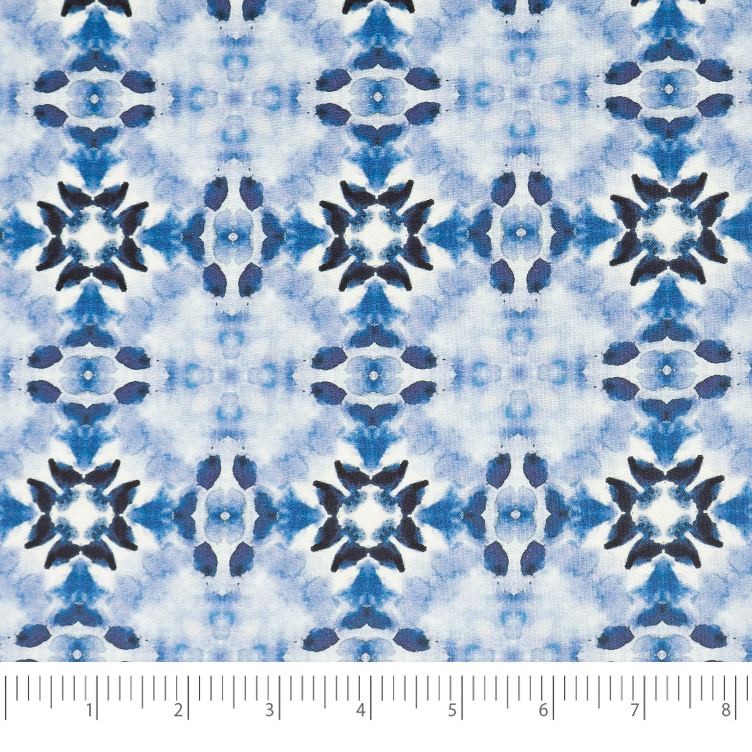 SINGER China Blue Batiks Cotton Fabric Fat Quarters