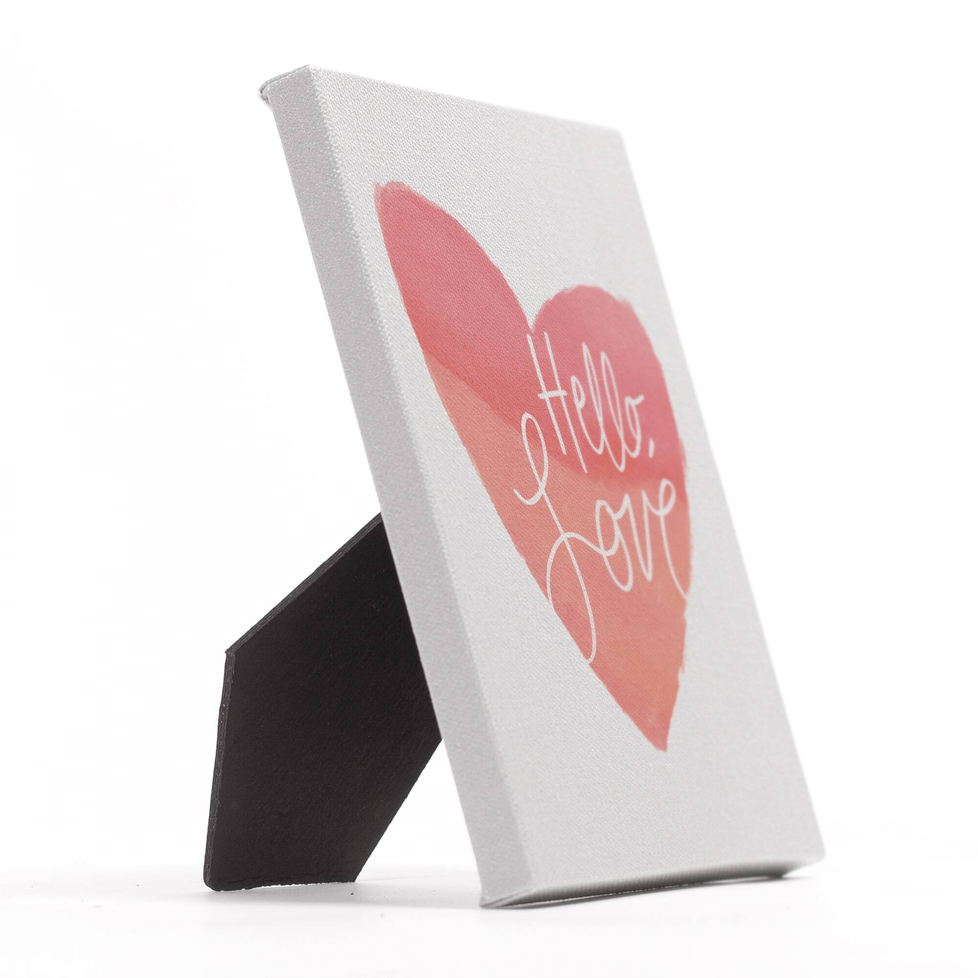 Hello Love Tabletop Canvas
