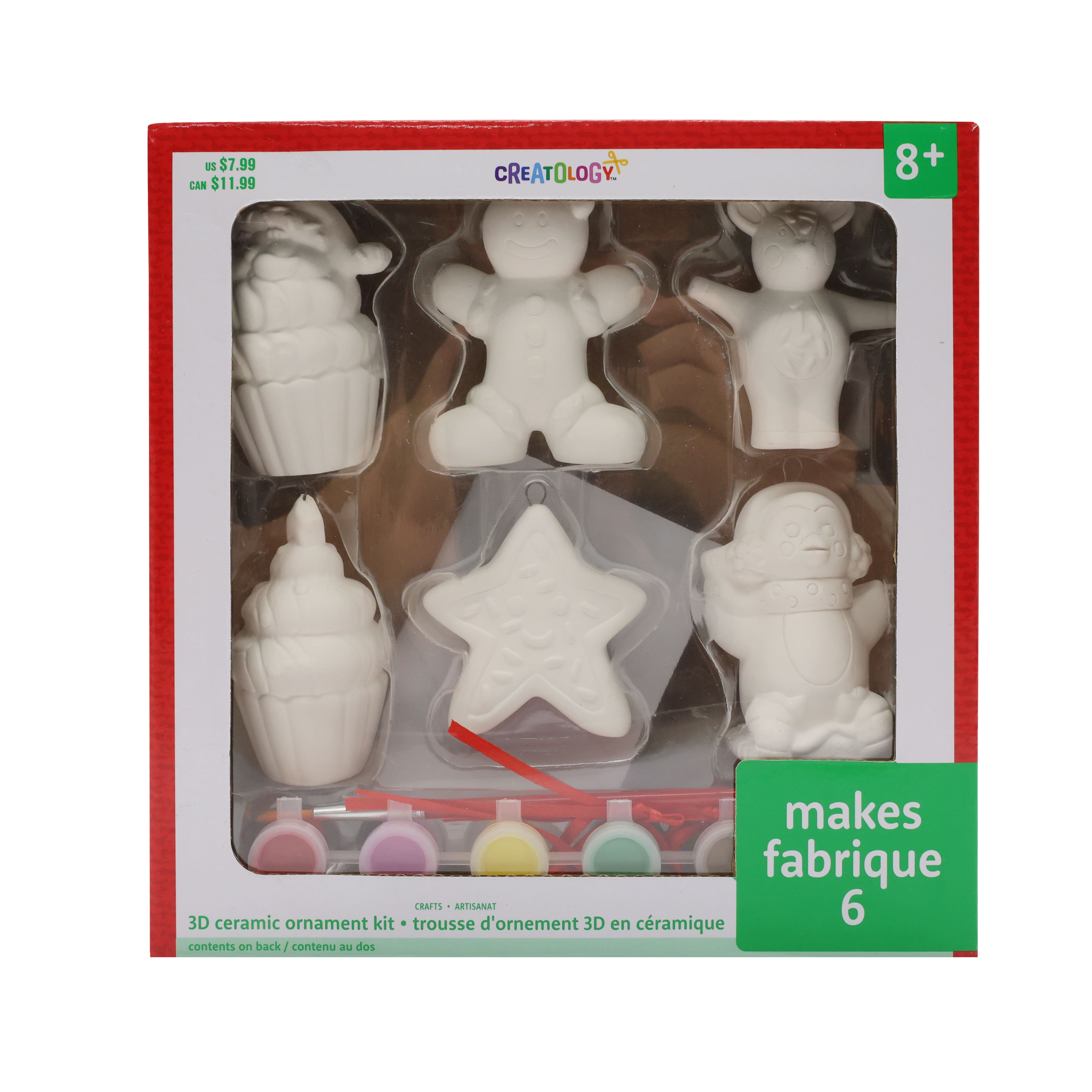 Christmas Character 3D Ceramic Ornament Kit by Creatology&#x2122;