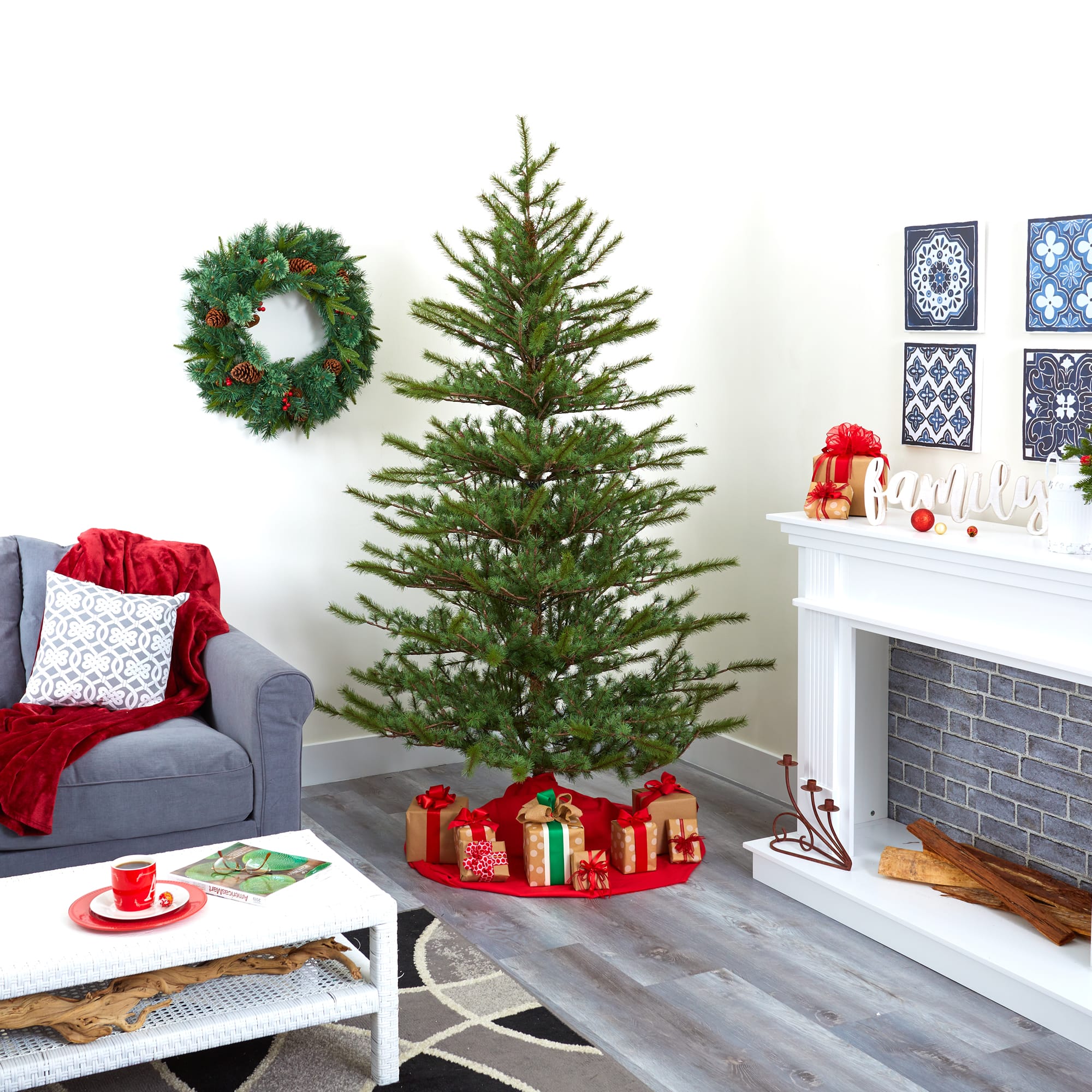 7ft. Unlit Vancouver Mountain Pine Artificial Christmas Tree