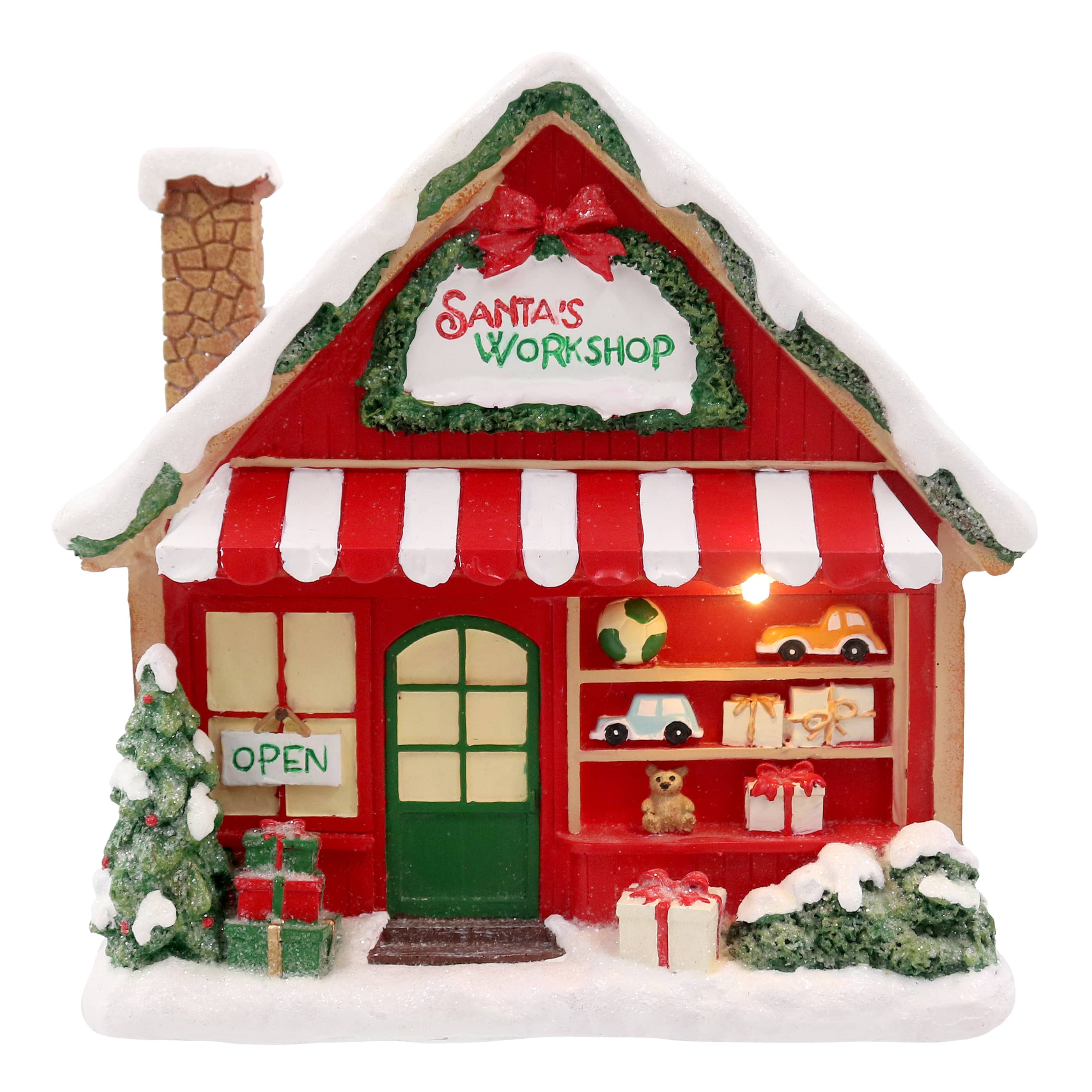 Mini LED Santa&#x27;s Workshop Decoration by Ashland&#xAE;