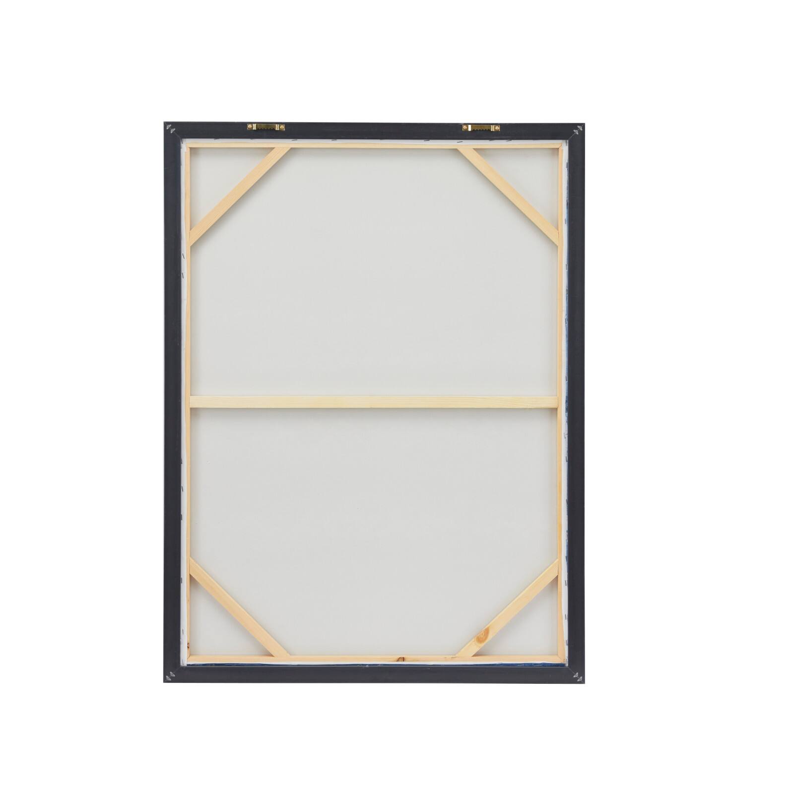Blue Wood Modern Framed Wall Art 39&#x22; x 30&#x22;