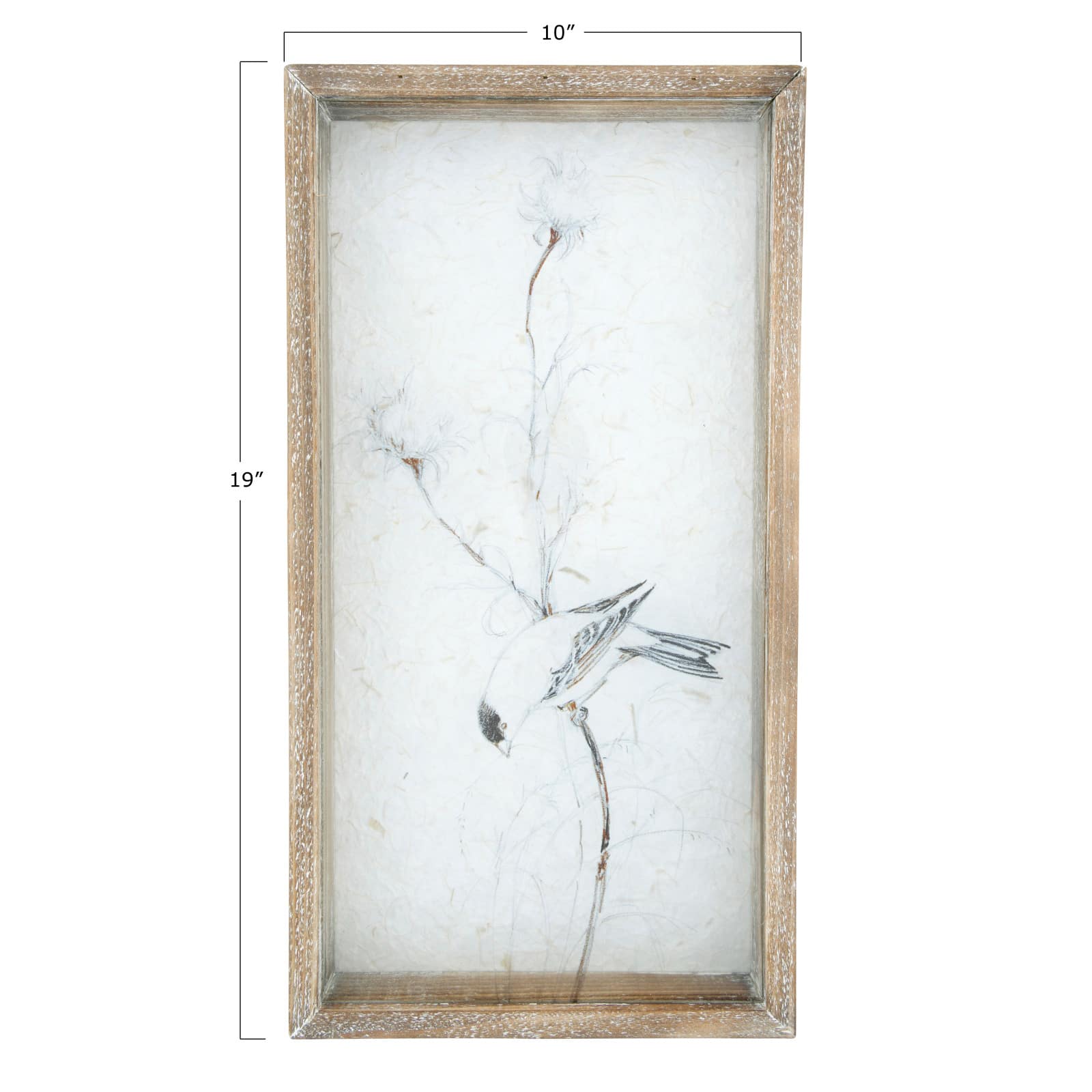 Hello Honey&#xAE; 19&#x22; Wood Shadowbox Frame Birds on Branches Wall D&#xE9;cor, 2ct.
