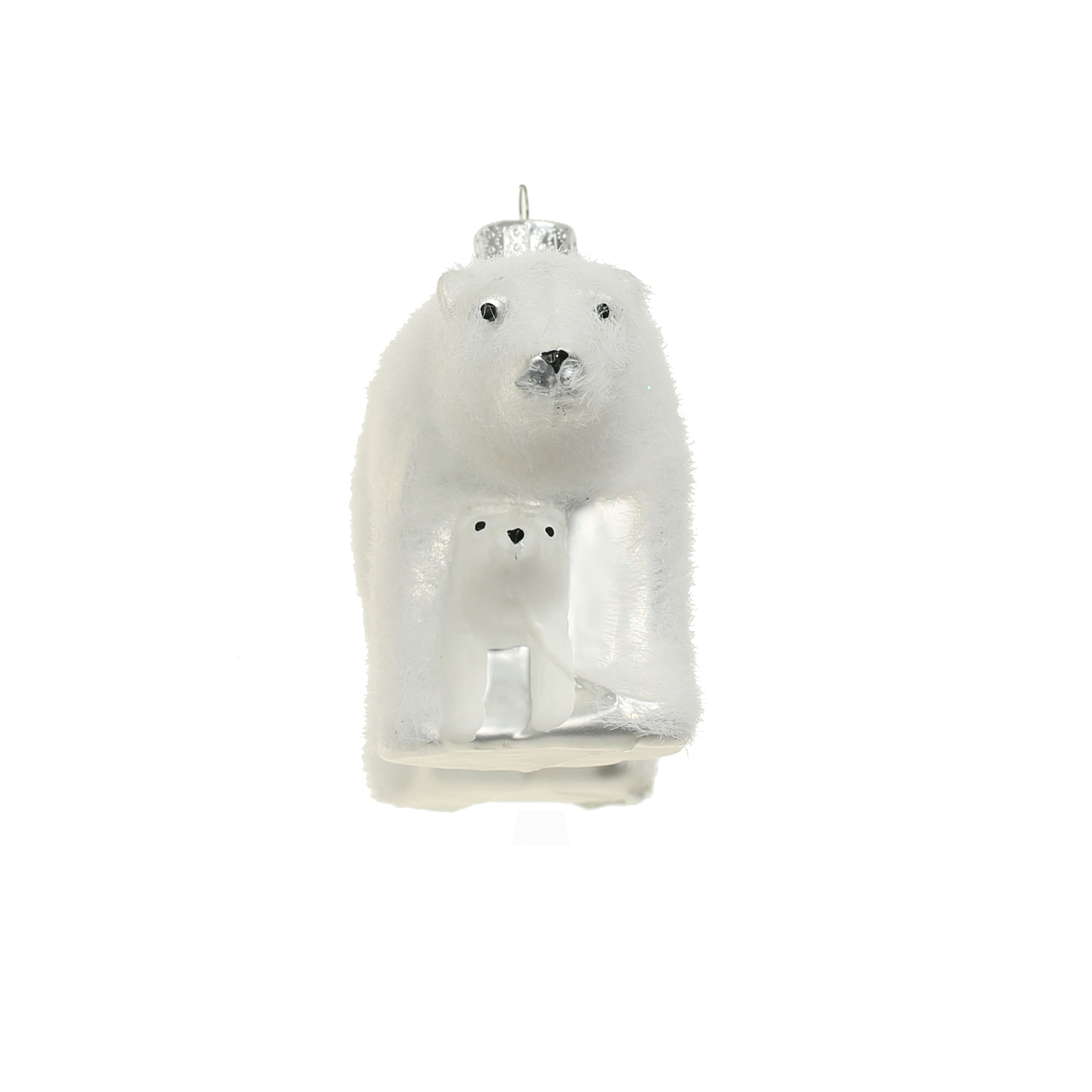4.25&#x22; Polar Bear Glass Ornament by Ashland&#xAE;