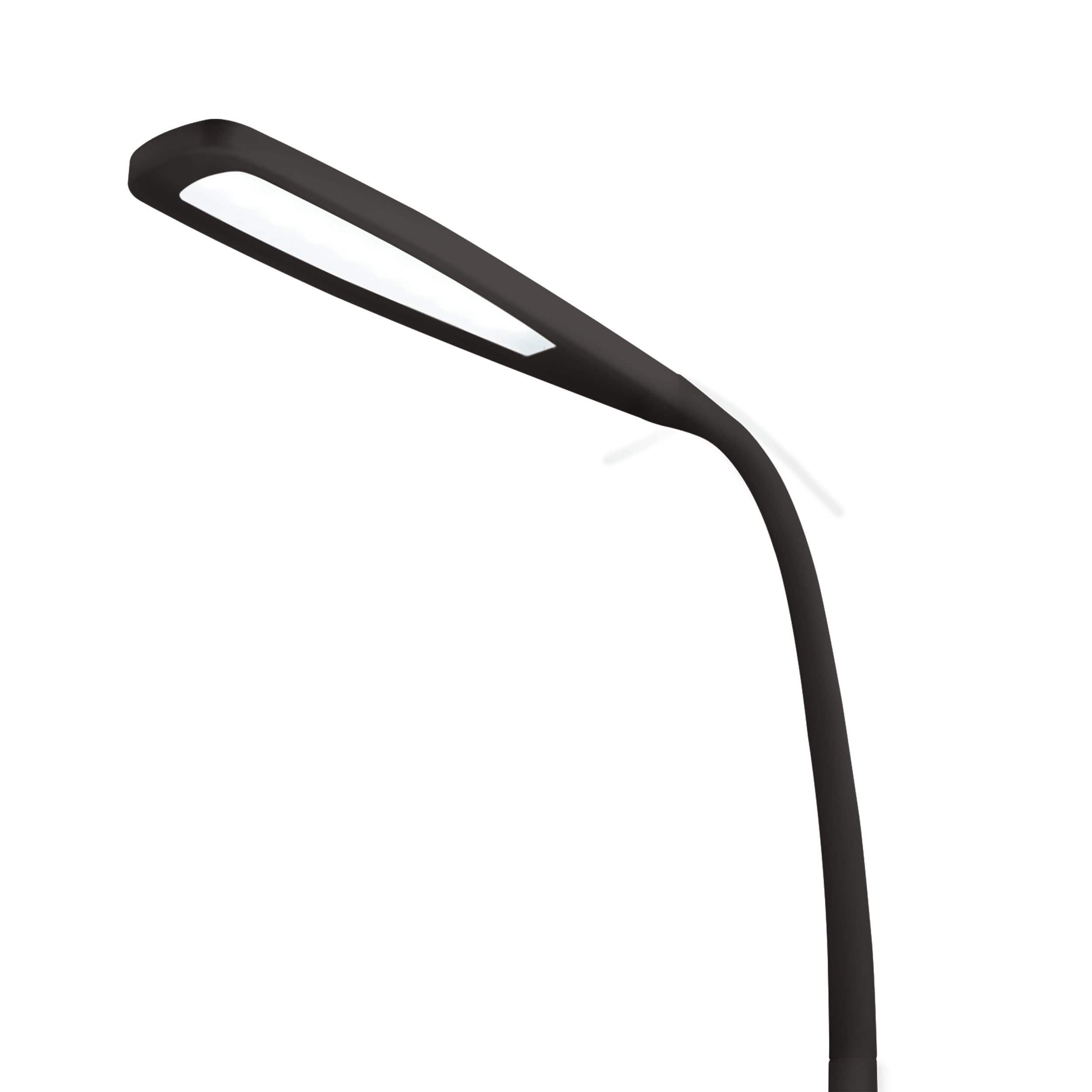 OttLite Black Natural Daylight LED Flexible Floor Lamp