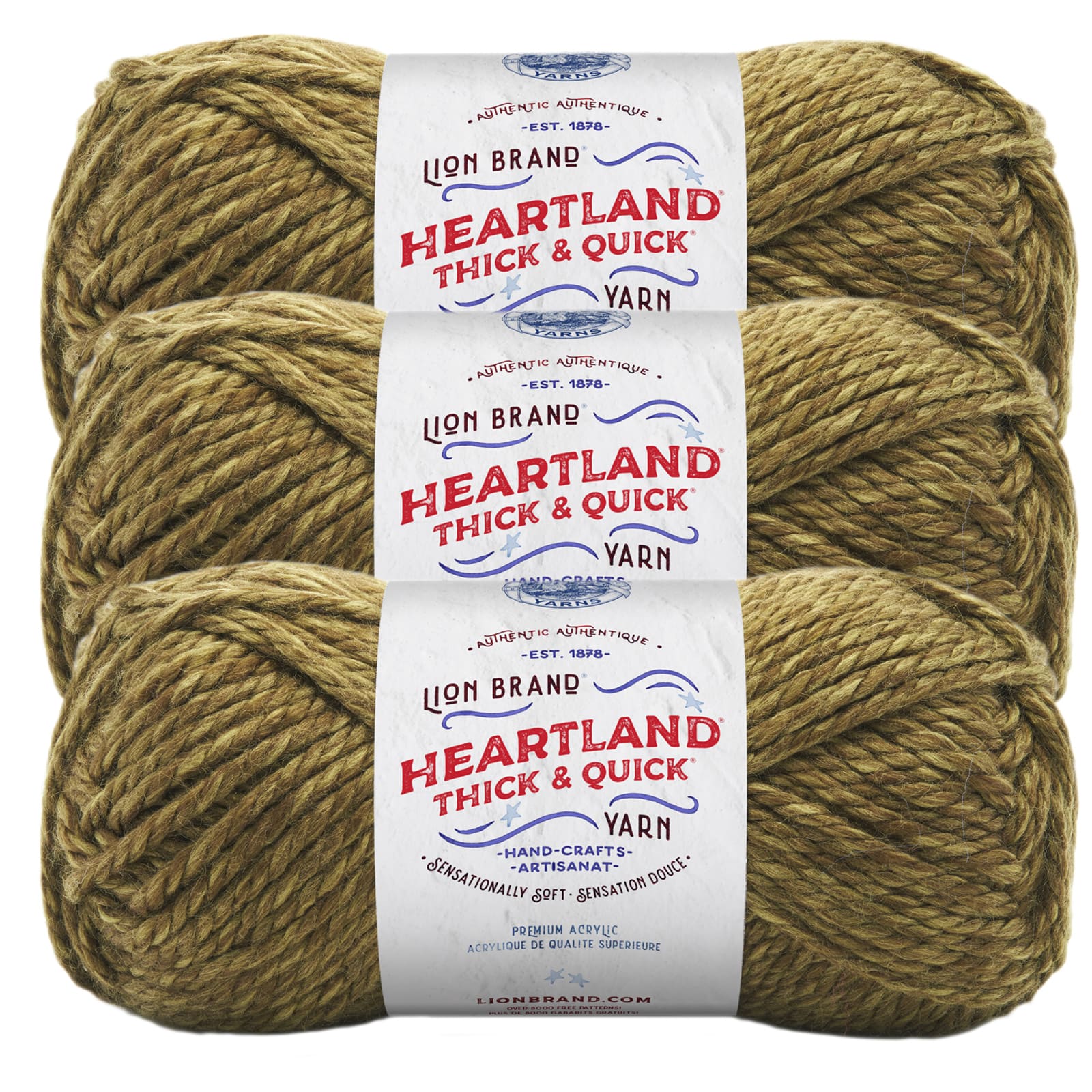 3 Pack Lion Brand&#xAE; Heartland&#xAE; Thick &#x26; Quick&#xAE; Yarn, Joshua Tree