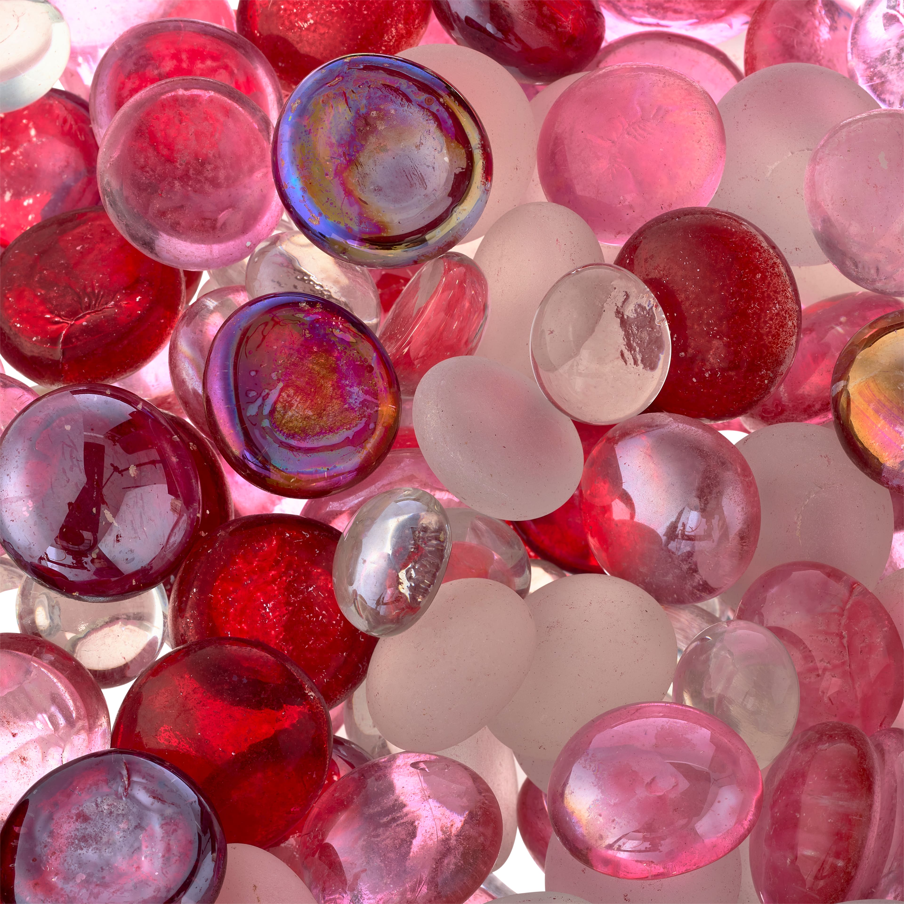 Red Glass Mosaic Gems, Hobby Lobby