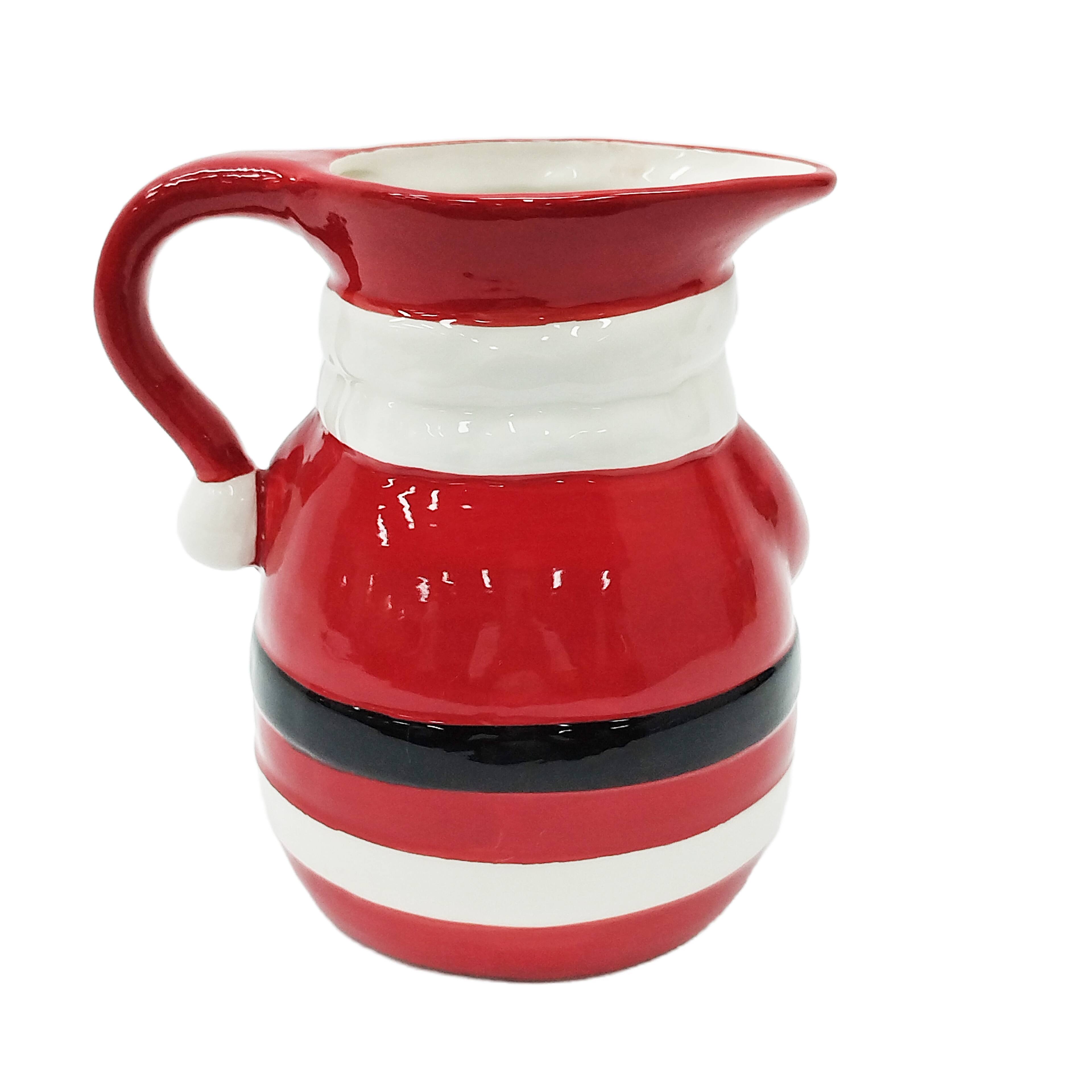 50.75oz. Santa with Glasses Ceramic Pitcher by Ashland&#xAE;