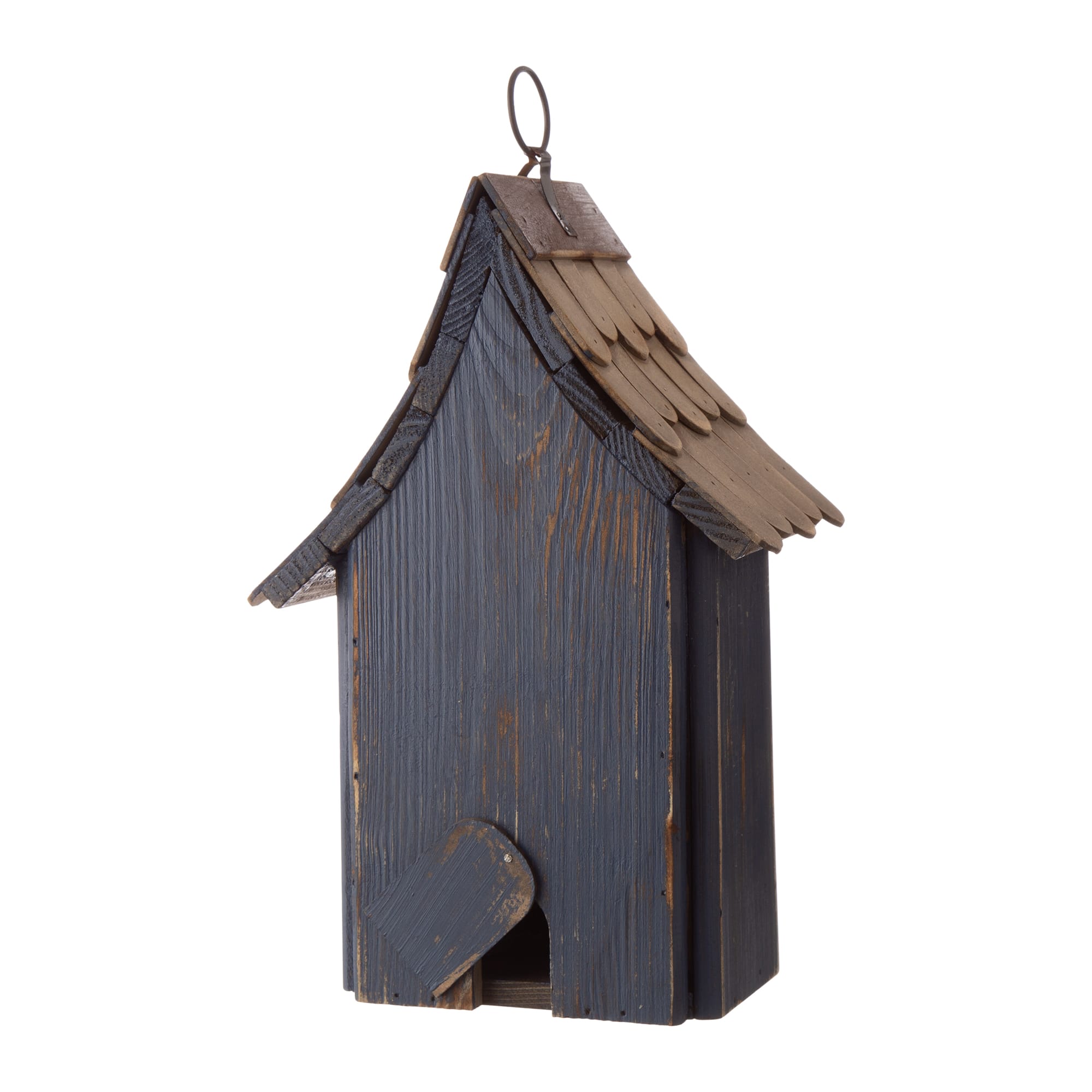 Glitzhome&#xAE; Patriotic Hand Painted Wood Bird House