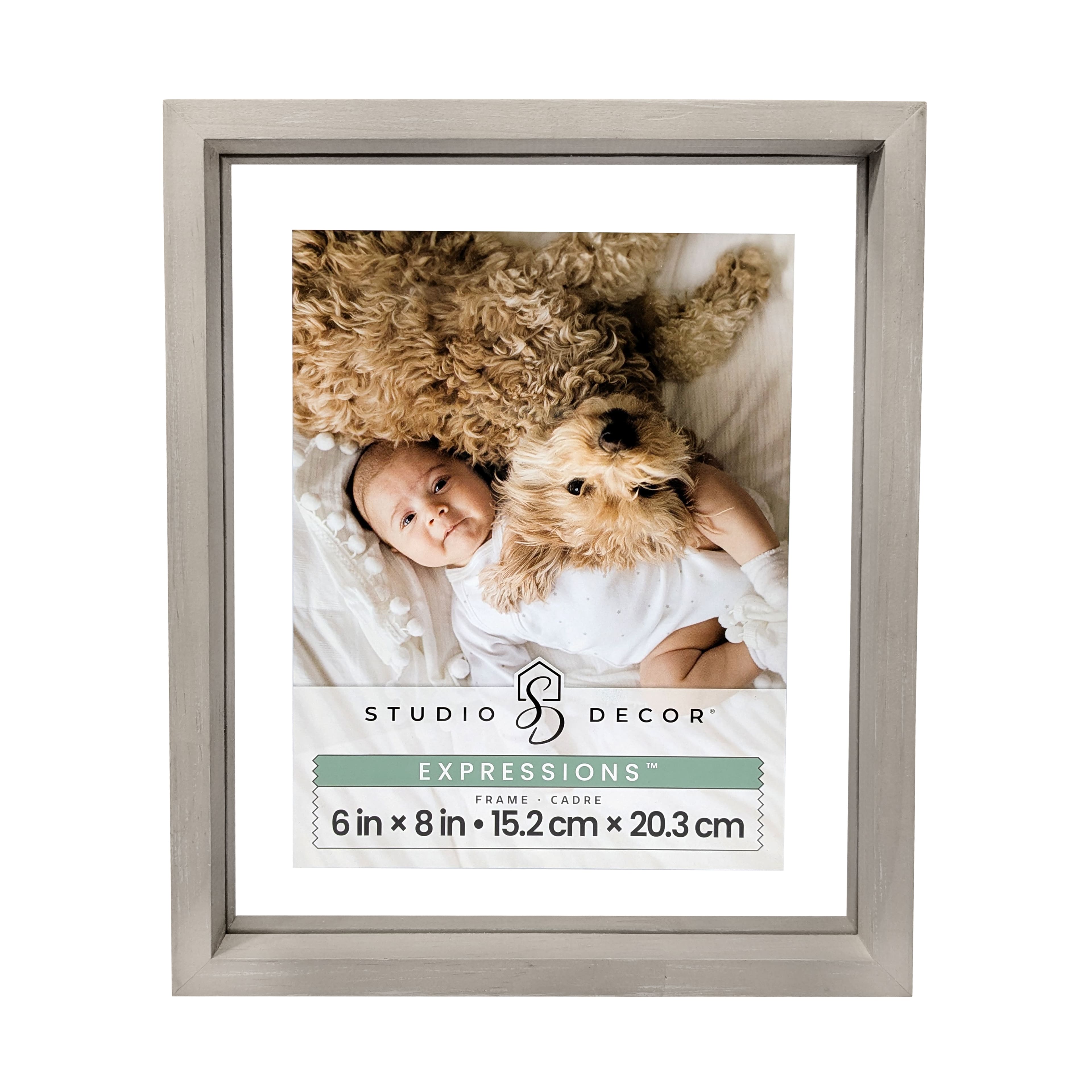 Expressions&#x2122; Gray Deep Float Frame by Studio D&#xE9;cor&#xAE;