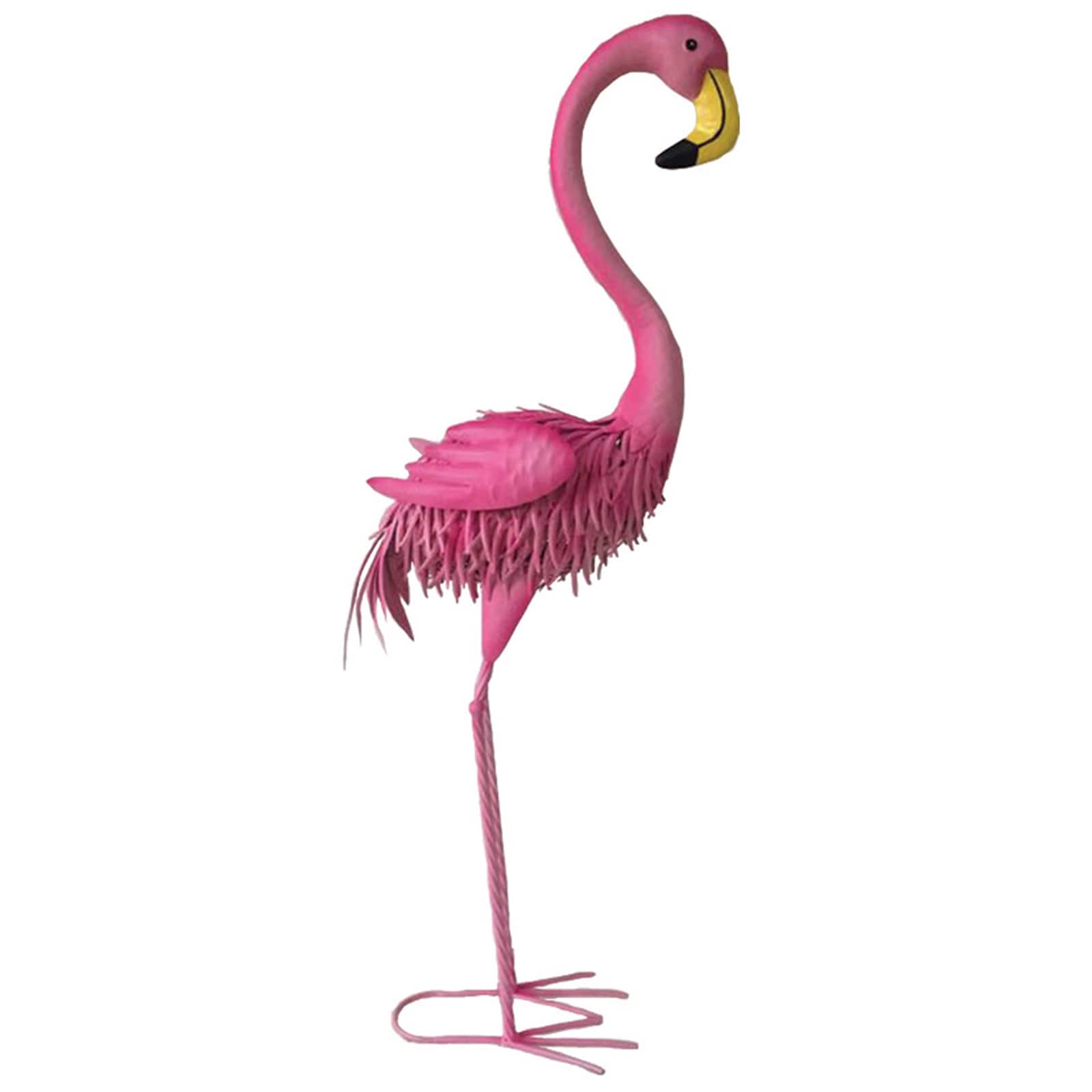 Santa&#x27;s Workshop 40&#x22; Iron Flamingo