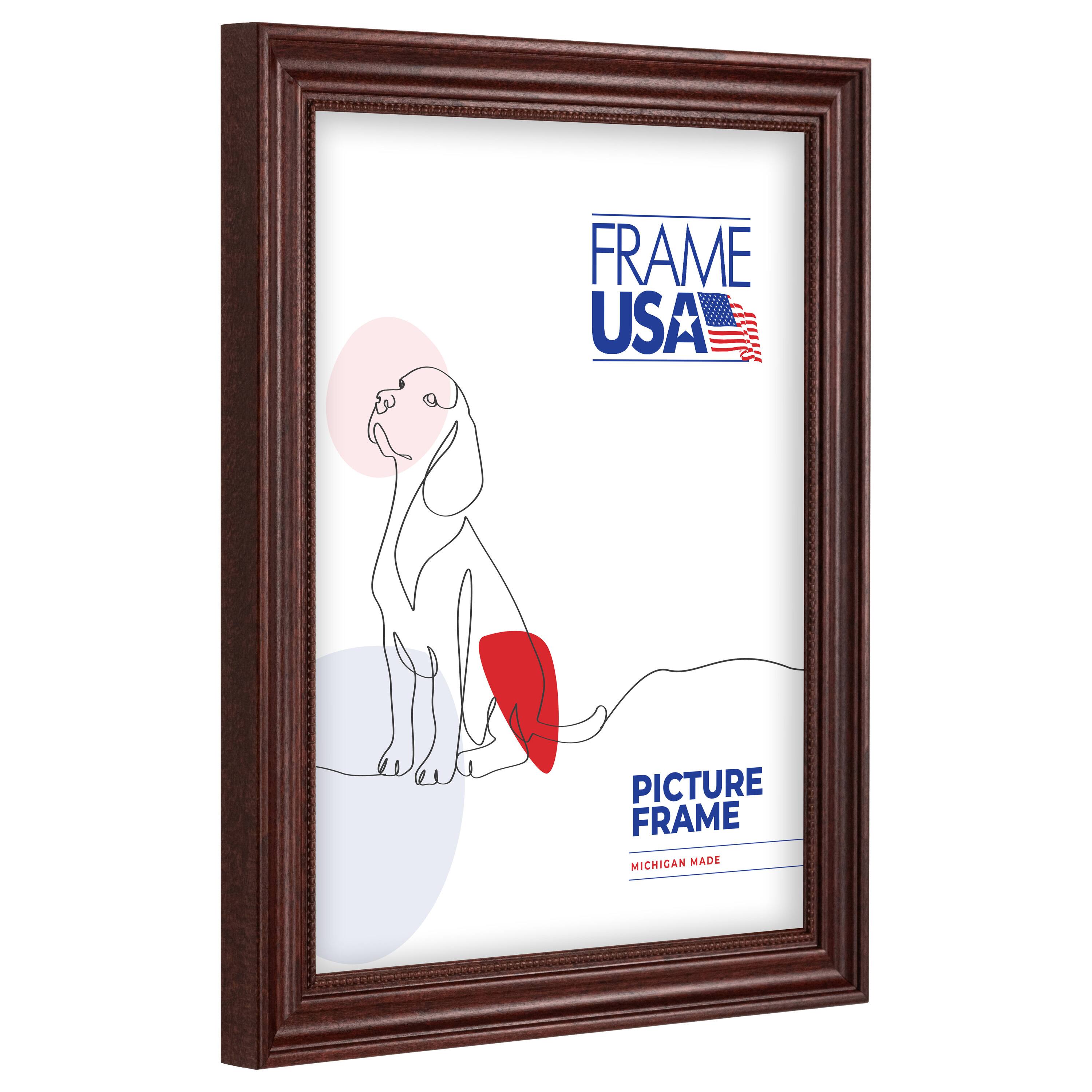 Frame USA Boardroom Cherry with Cherry Bead Single Image Picture Frame