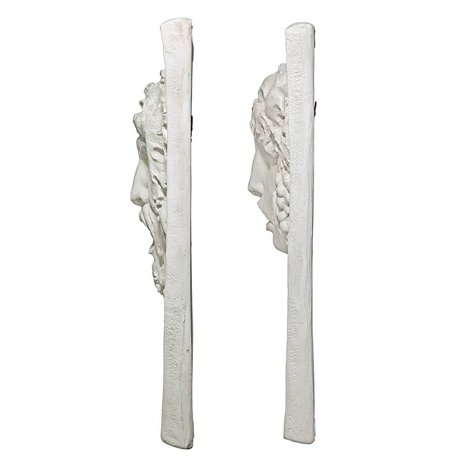 Design Toscano Opimus &#x26; Vappa Grape Deities Wall Sculpture Set
