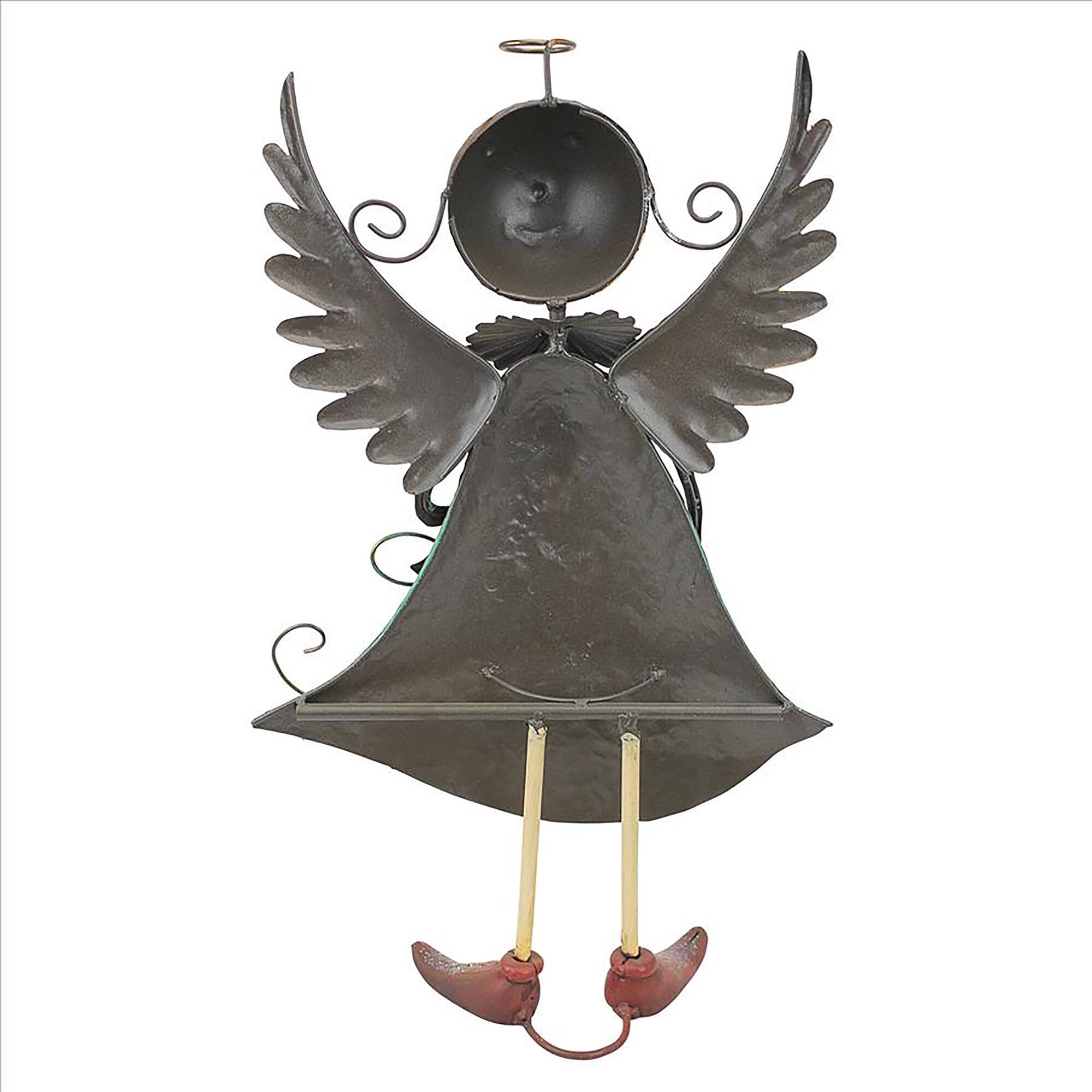 Design Toscano 19" Holiday Helper Blanche Metal Angel Statue