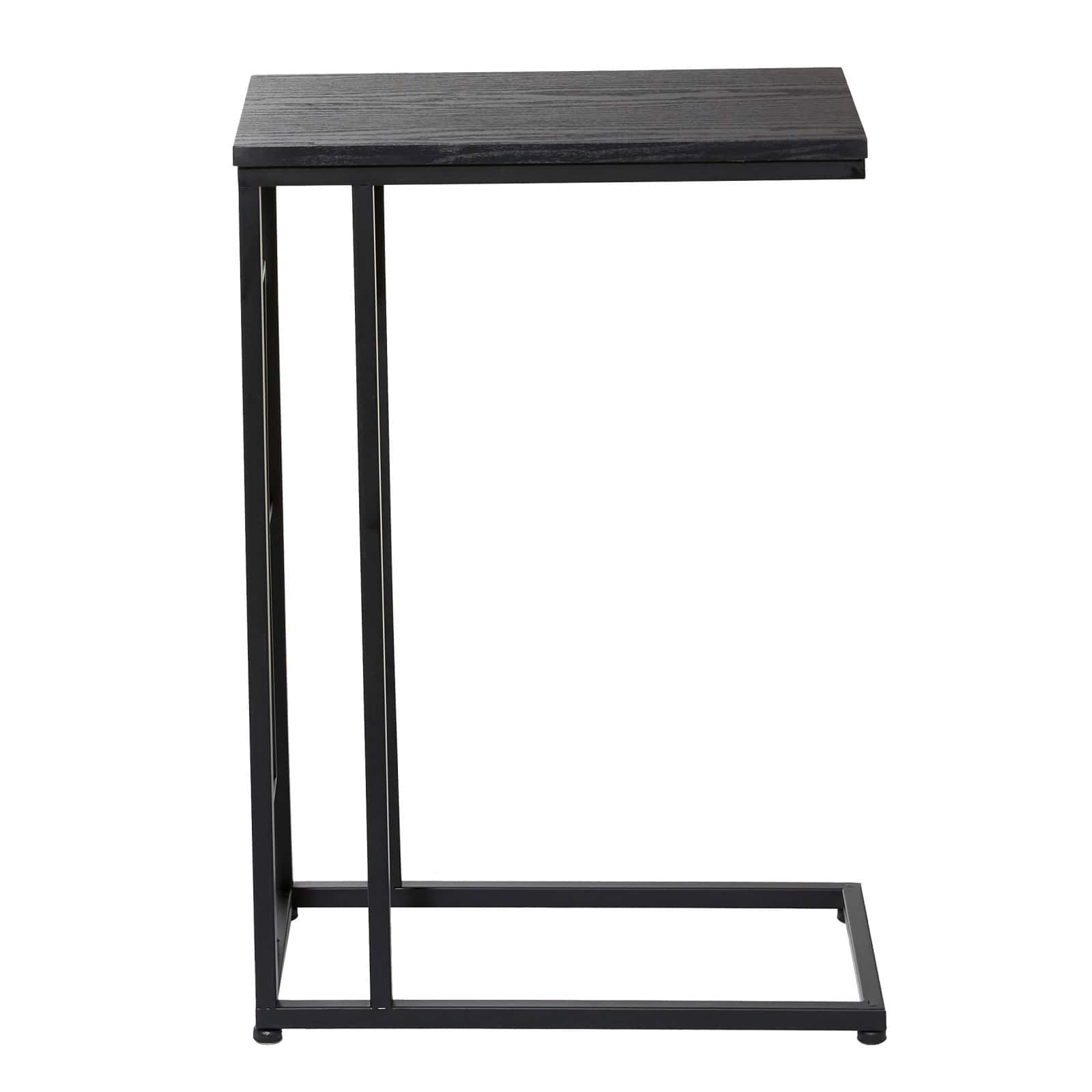 26" Black Metal Contemporary Accent Table