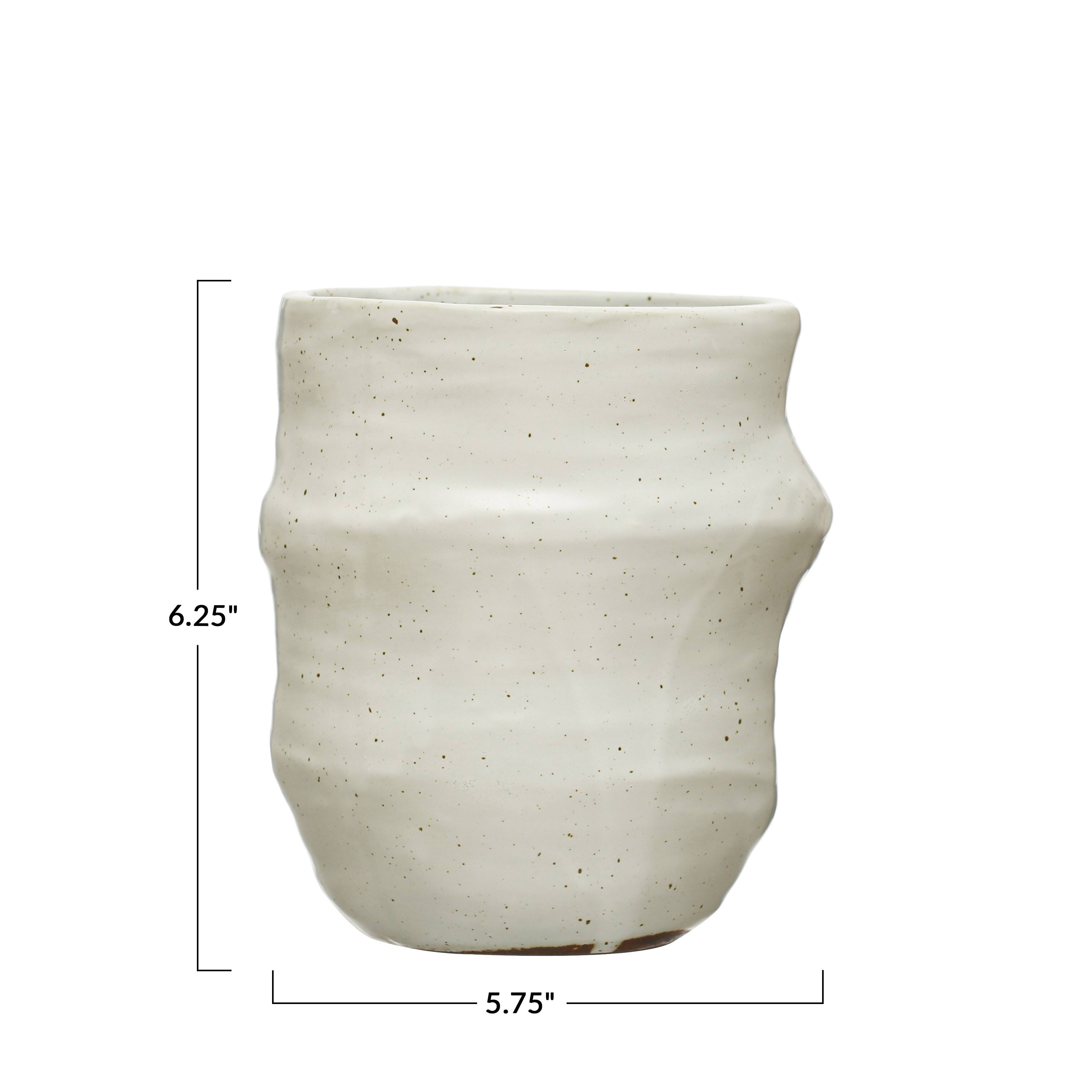 Hello Honey® 6" White Stoneware Crock