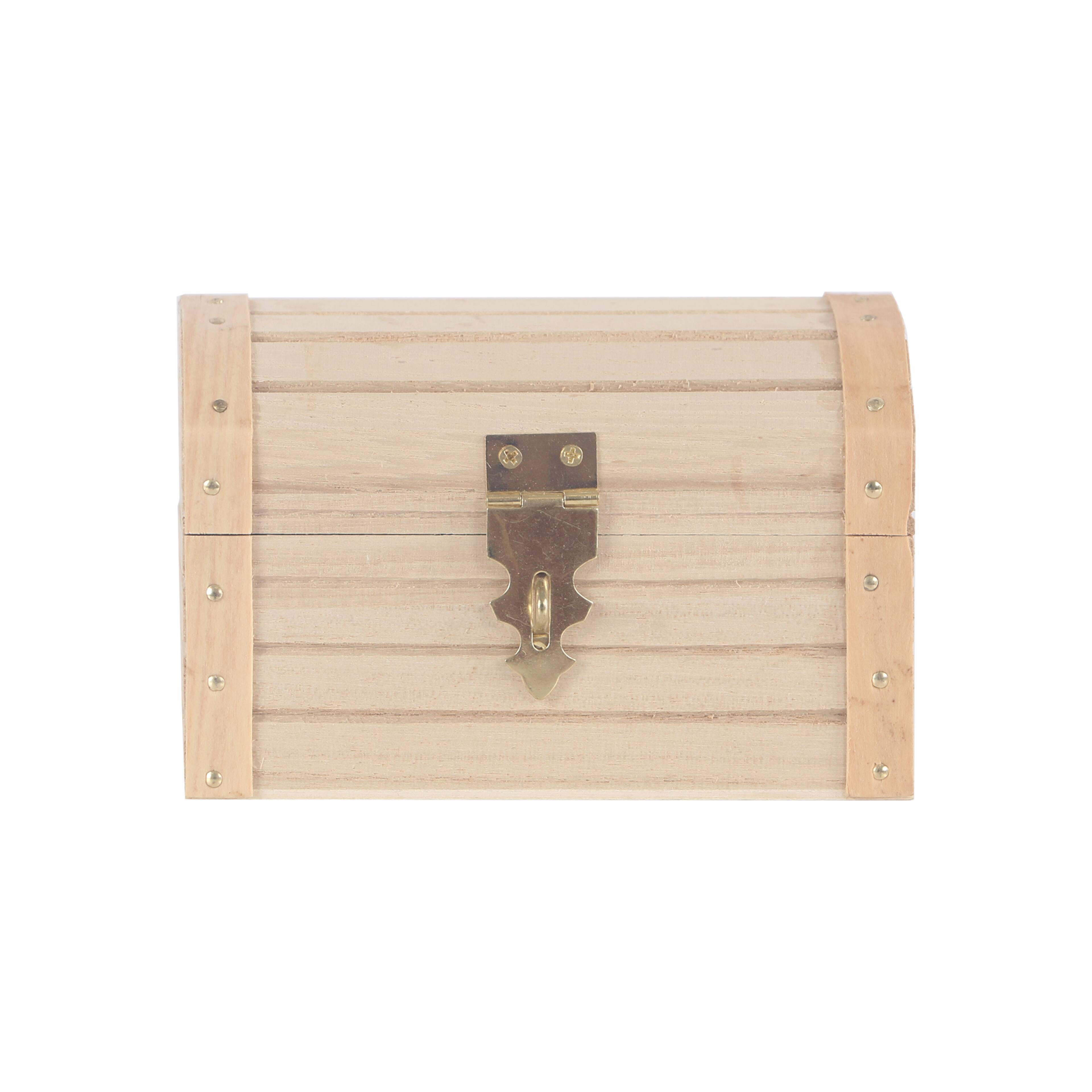 5" Wood Treasure Chest by Make Market®