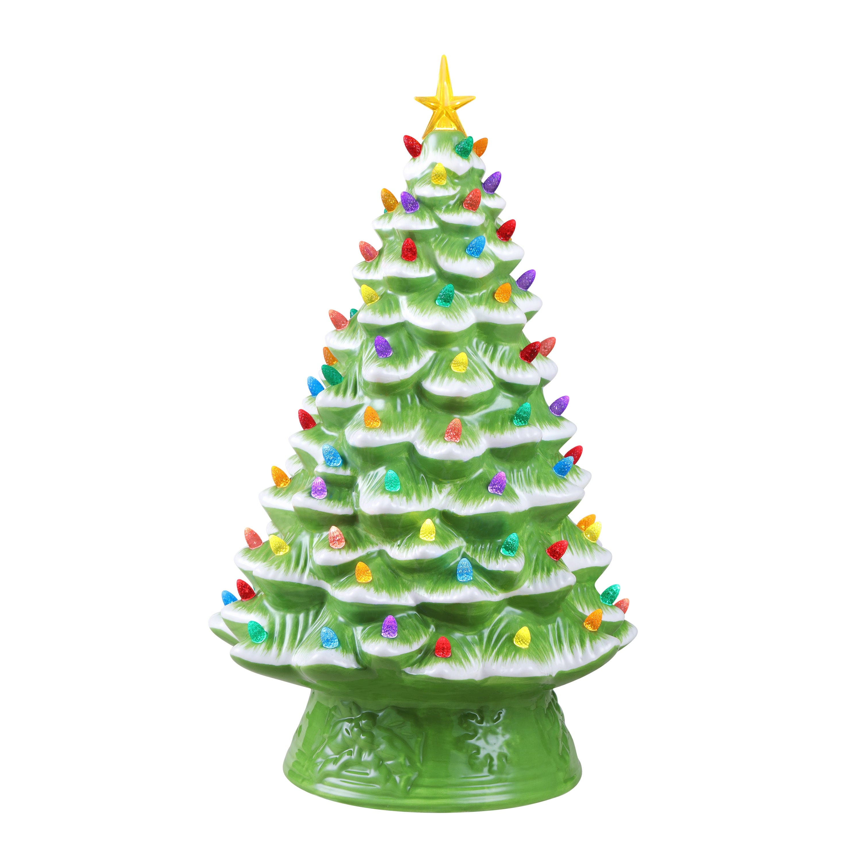 Mr. Christmas 18" Lime Green Nostalgic Ceramic Tree