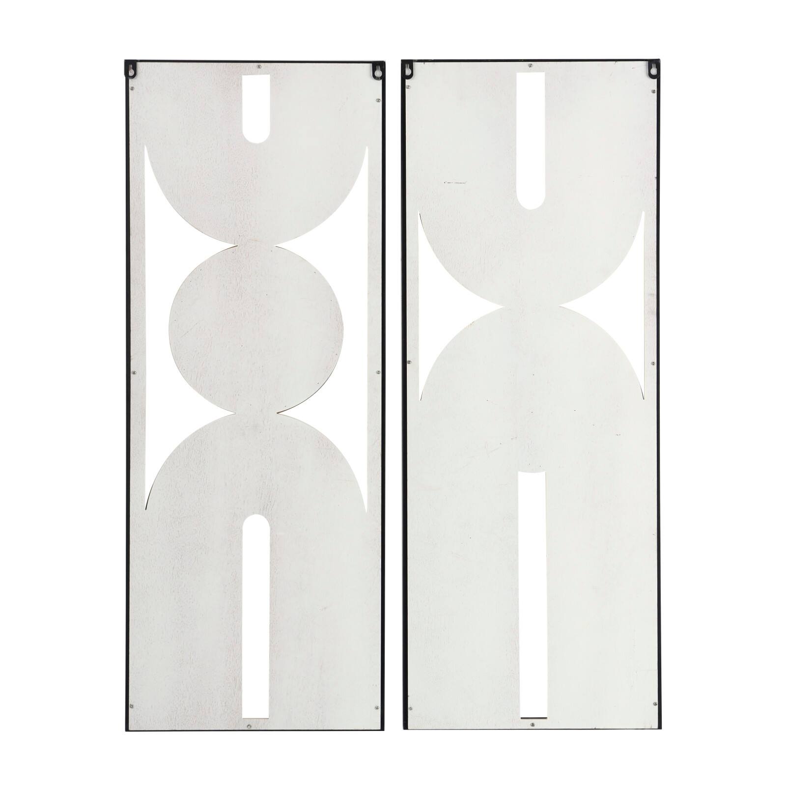 Modern Layered Arch &#x26; Gold Circle Wall D&#xE9;cor Set