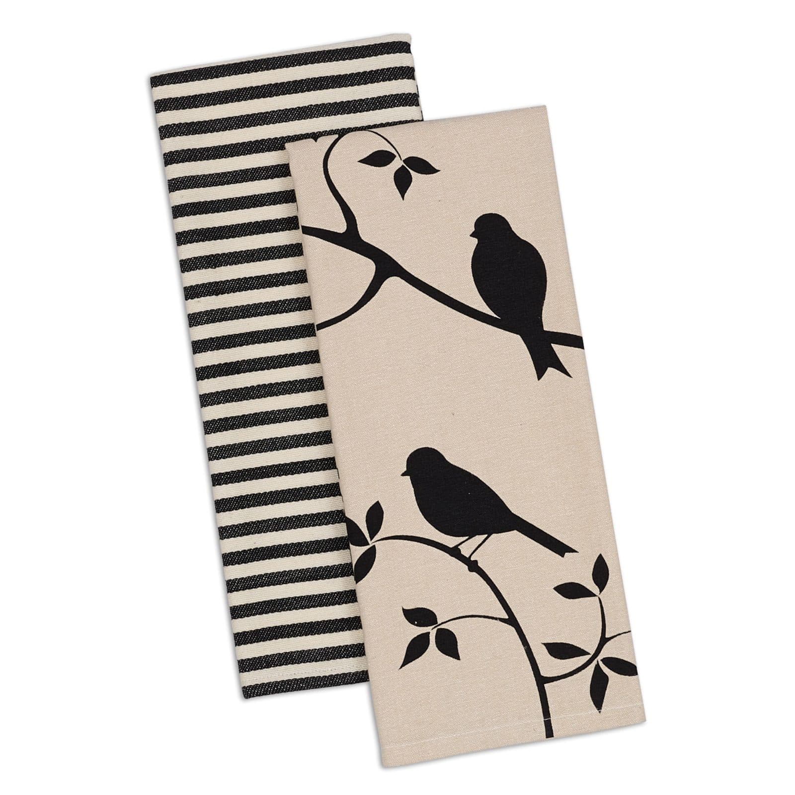 DII&#xAE; For The Birds Striped Dishtowel, 2ct.