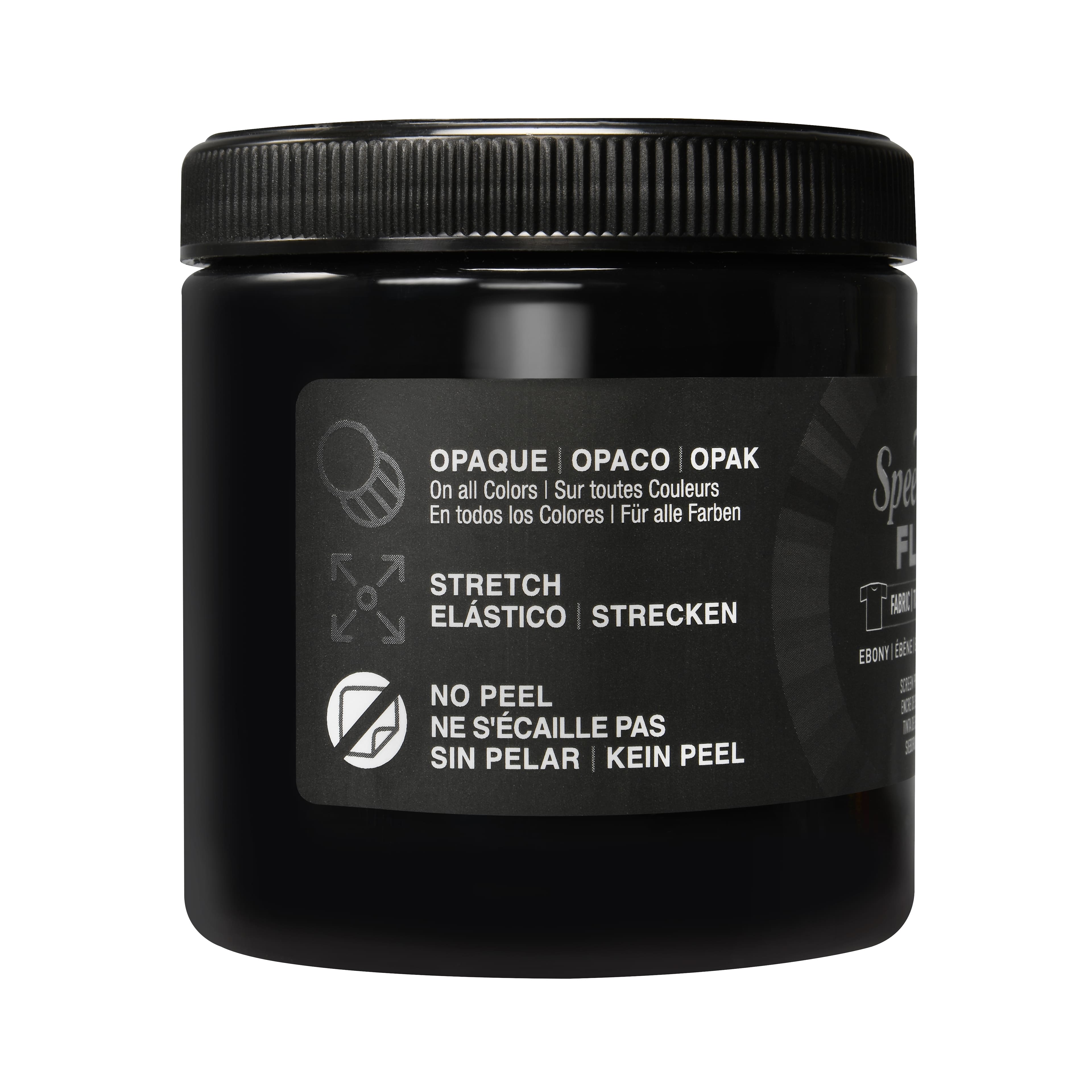 Speedball&#xAE; Flex&#x2122; 8oz. Ebony Fabric Screen Printing Ink