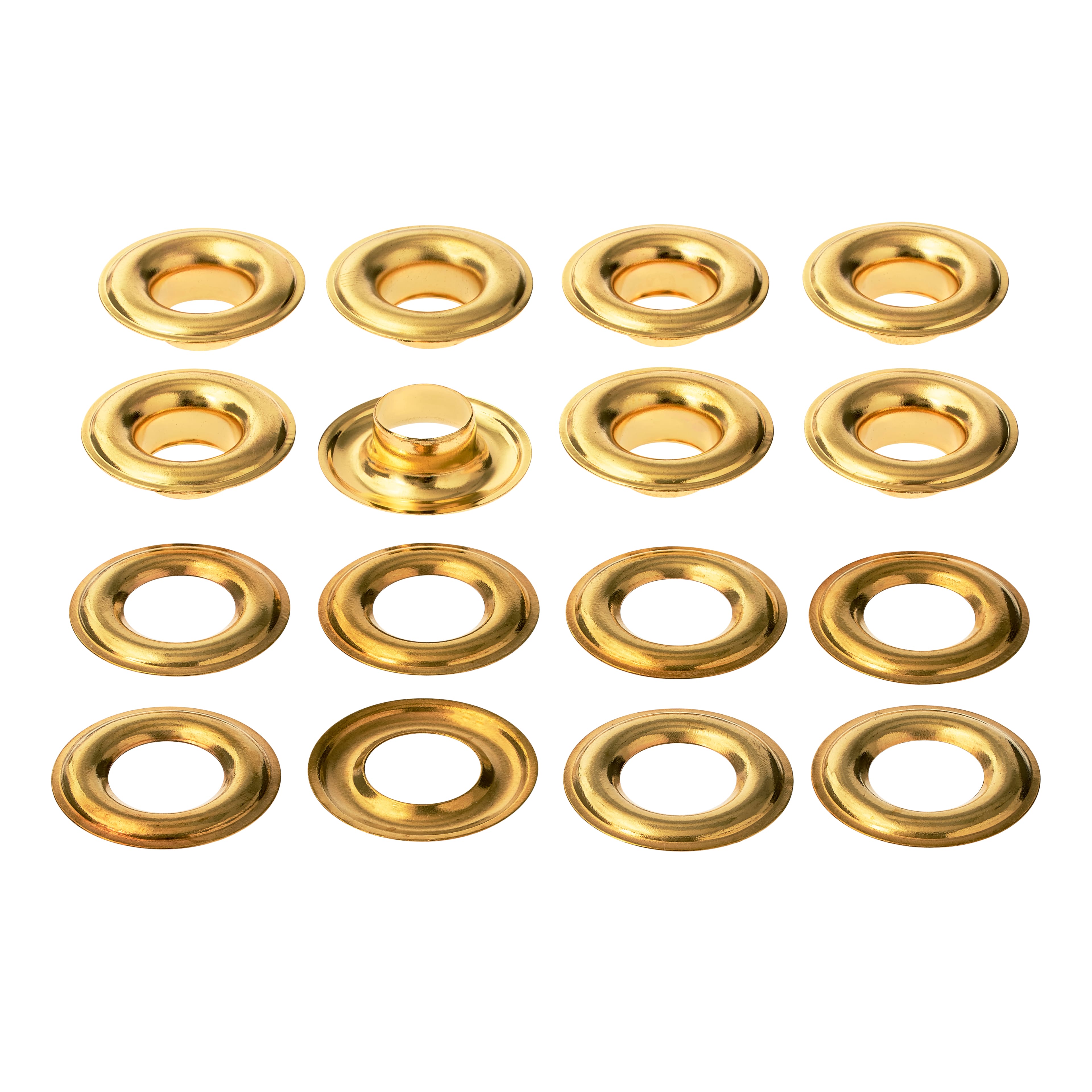 12 Packs: 8 ct. (96 total) Gold Eyelets by Loops &#x26; Threads&#x2122;