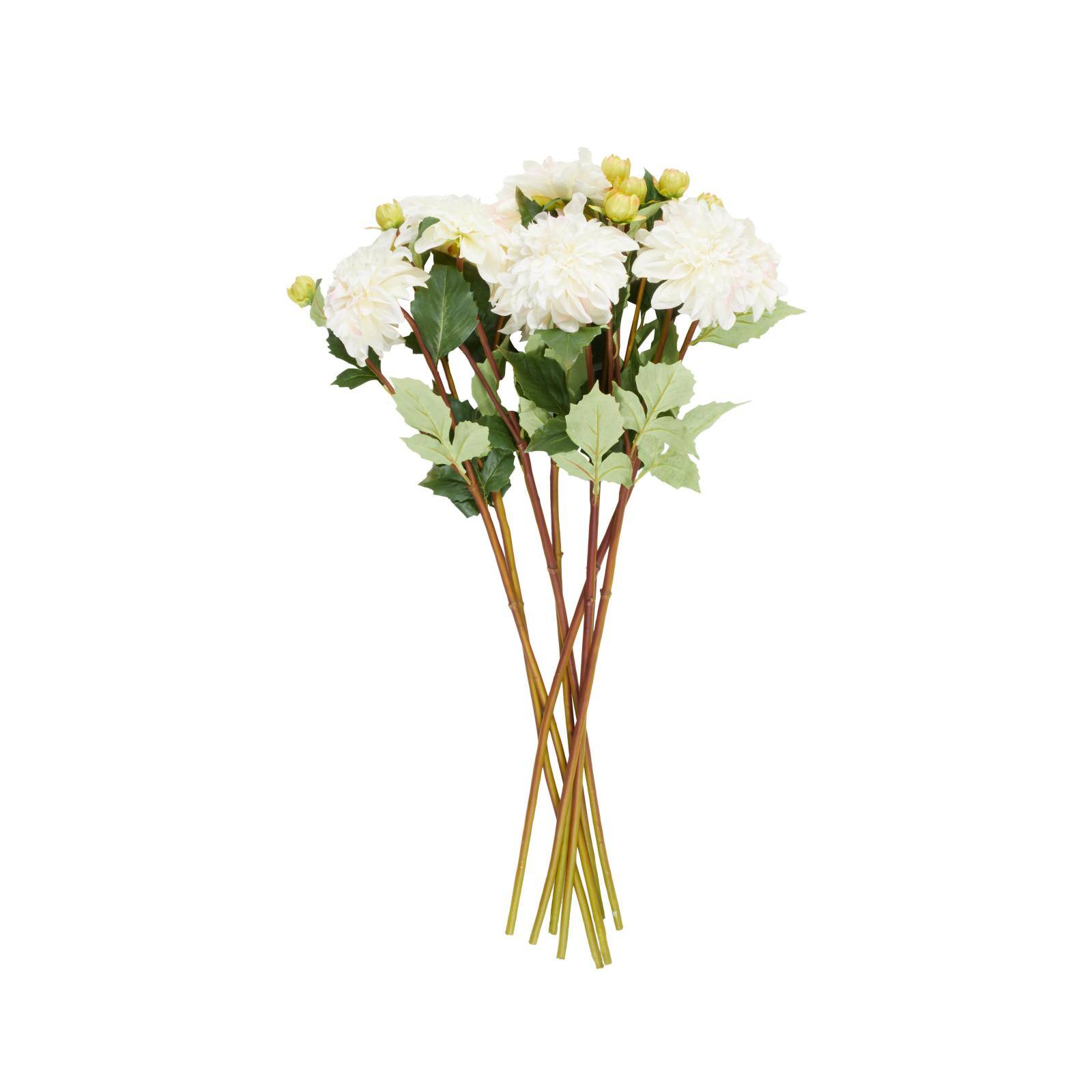 30&#x22; White Dahlia Artificial Flower Stem, 8ct.