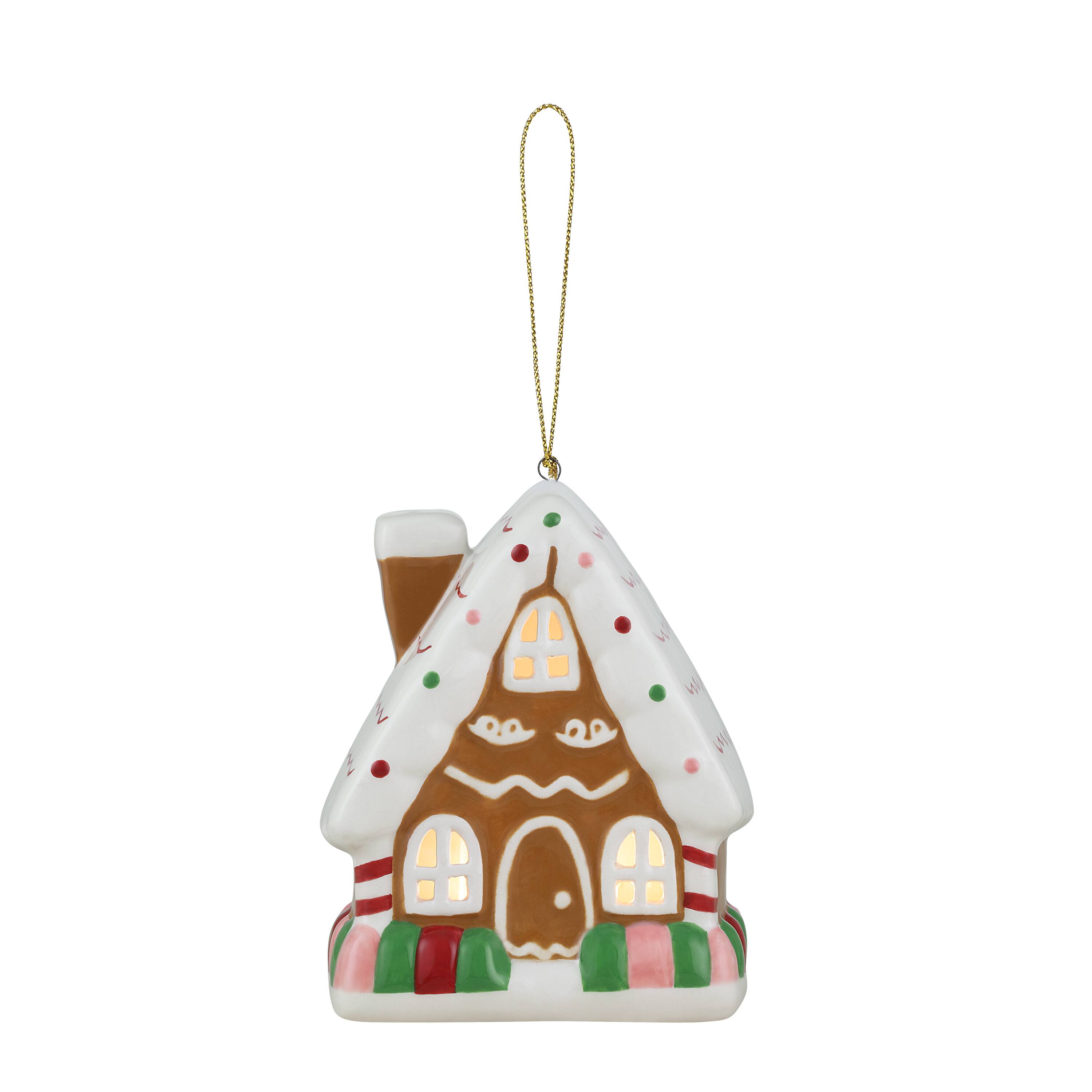 Mr. Christmas Nostalgic Ceramic Gingerbread House Ornament