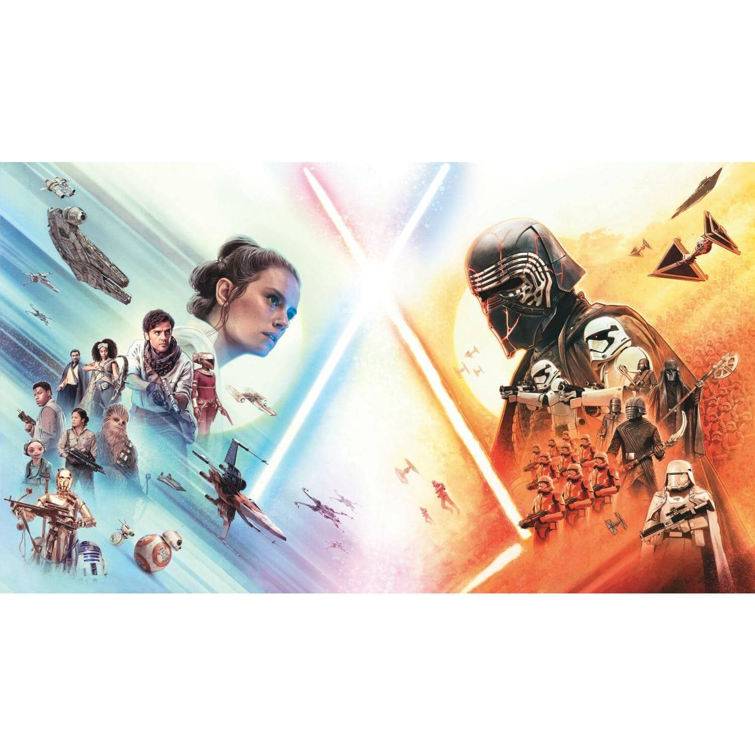 RoomMates Star Wars The Rise Of Skywalker Peel &#x26; Stick Mural