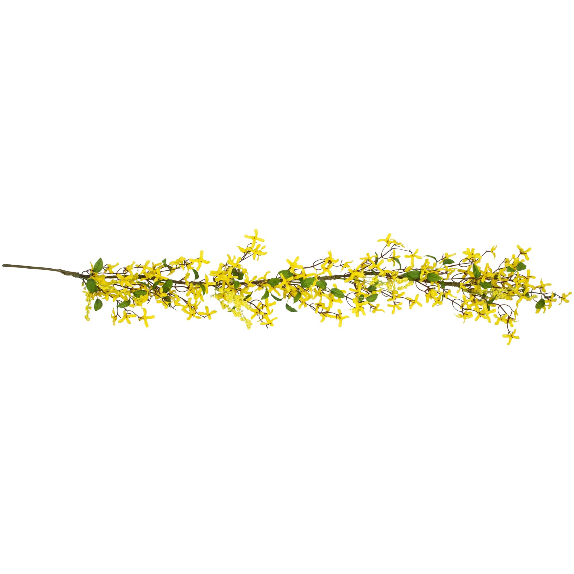 5ft. Yellow Forsythia &#x26; Berry Floral Spring Garland