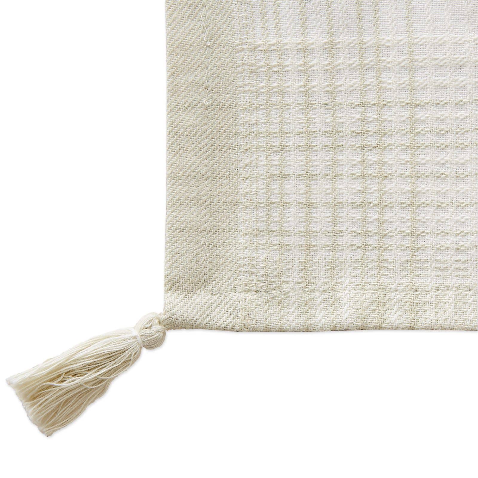 DII® Natural Variegated Stripe with Tassel Cloth Dinner Napkins, 6ct.