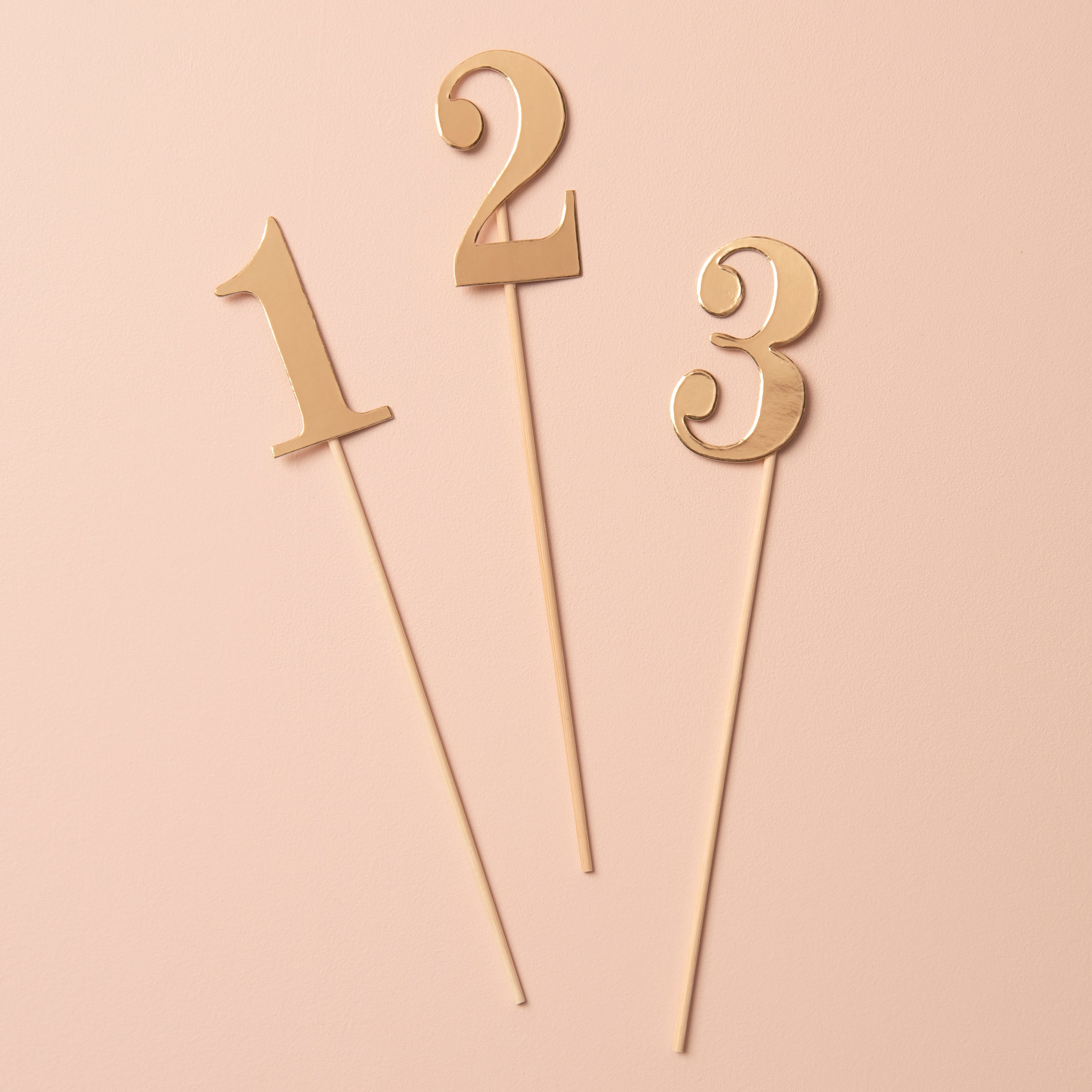 1-12 Gold Table Numbers by Celebrate It™